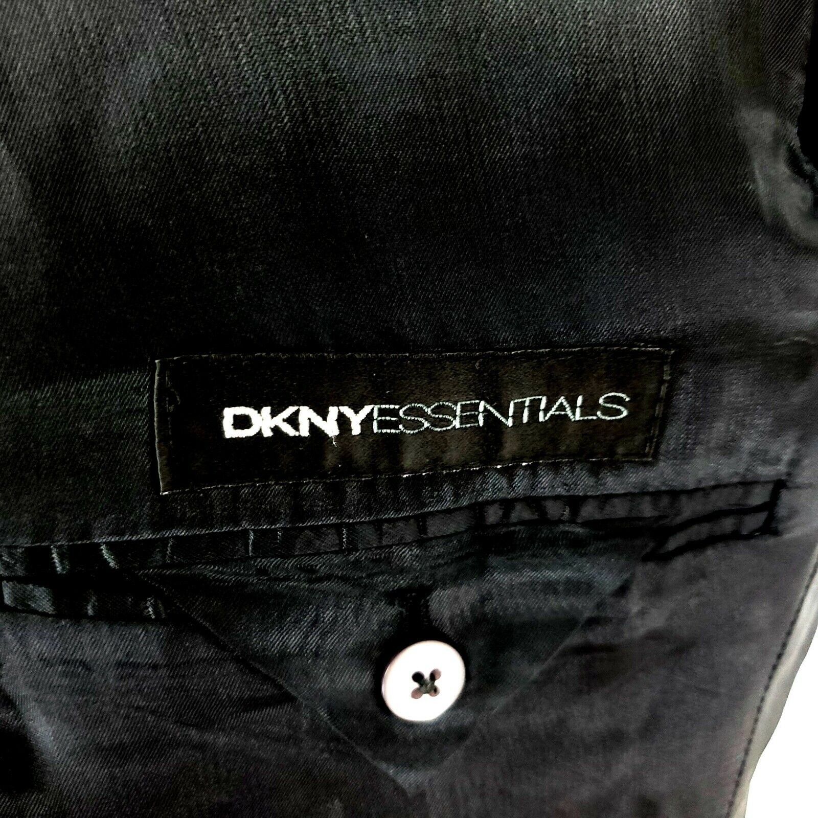 DKNY Dkny Wool 3 Button Blazer 40R Charcoal Gray Size 40R - 9 Thumbnail