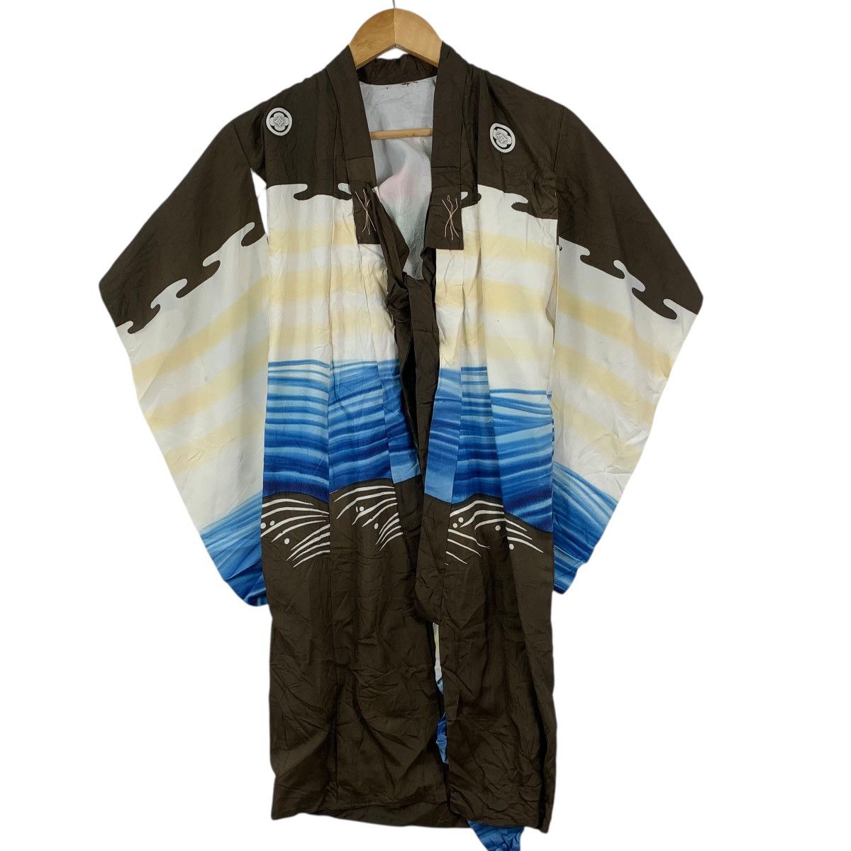 Vintage Vintage 70s KIMONO OCEAN JAPAN Traditional AOP Robe Coat Size S / US 4 / IT 40 - 5 Thumbnail