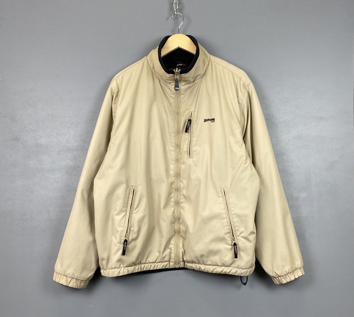 Schott Schott Full Zip Reversible Jacket Men’s Size XL Beige Top Size US XL / EU 56 / 4 - 1 Thumbnail
