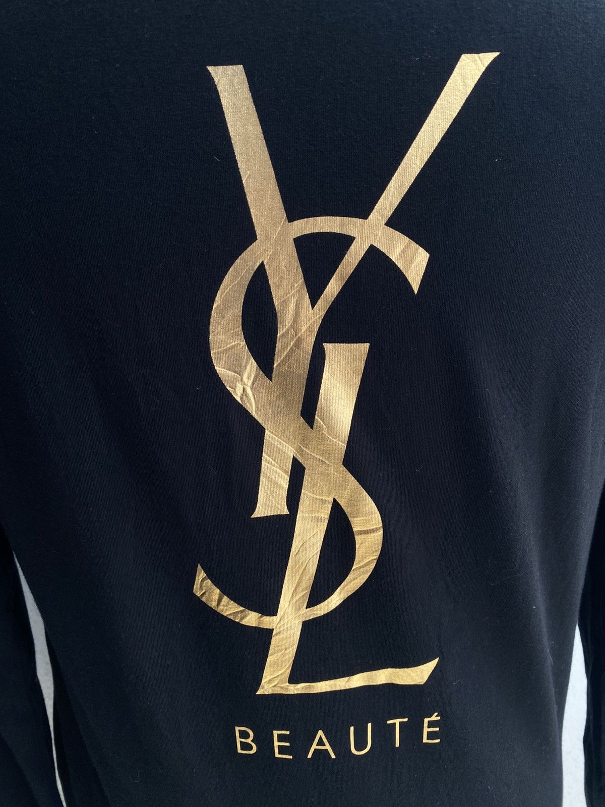 Yves Saint Laurent YSL Big Logo Tshirt Size M / US 6-8 / IT 42-44 - 2 Thumbnail