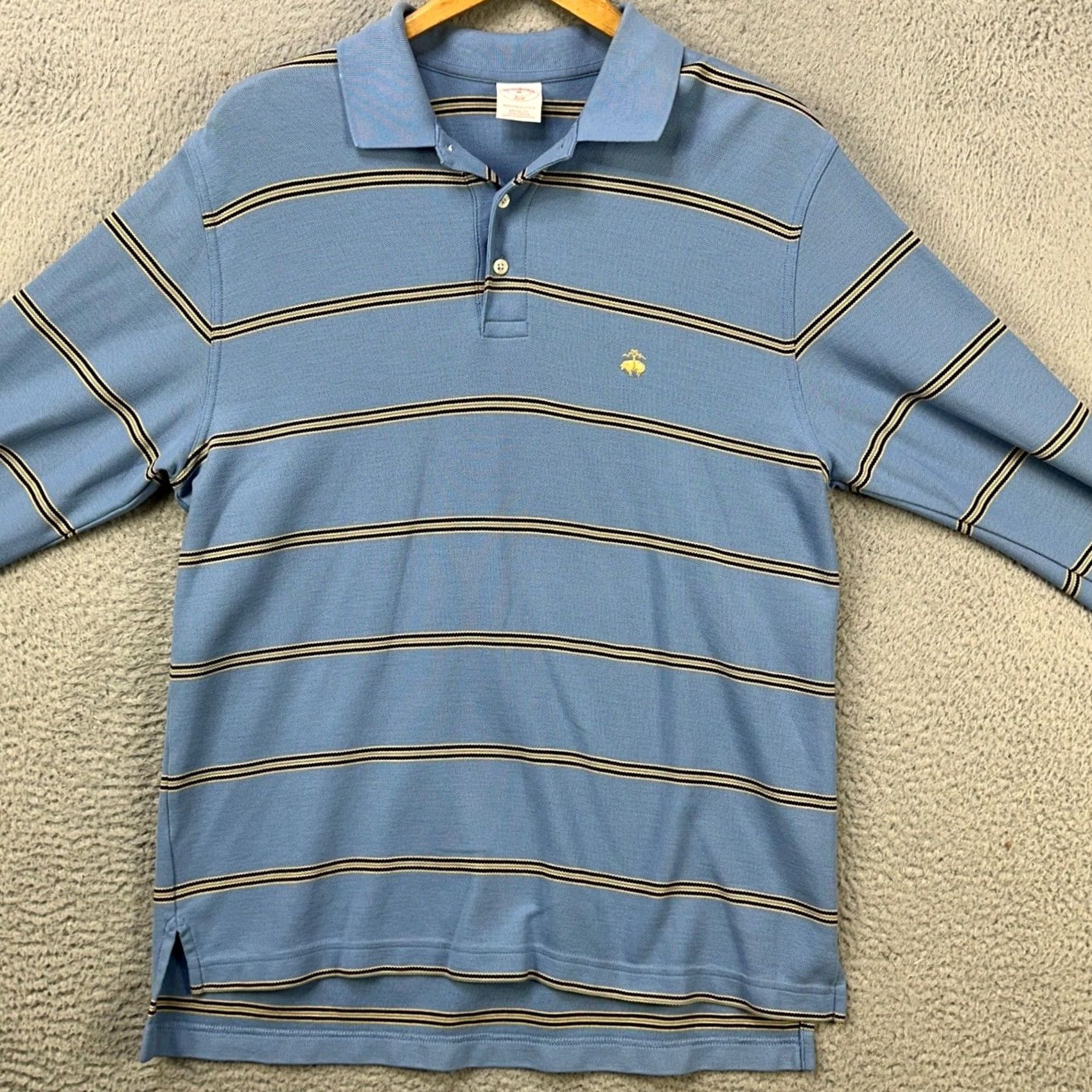 Brooks Brothers Brooks Brothers 346 Shirt Performance Polo Mens Medium Blue Rugby Long Sleeve Shirt Mens Medium Blue Rugby Long Sleeve Size US M / EU 48-50 / 2 - 4 Thumbnail