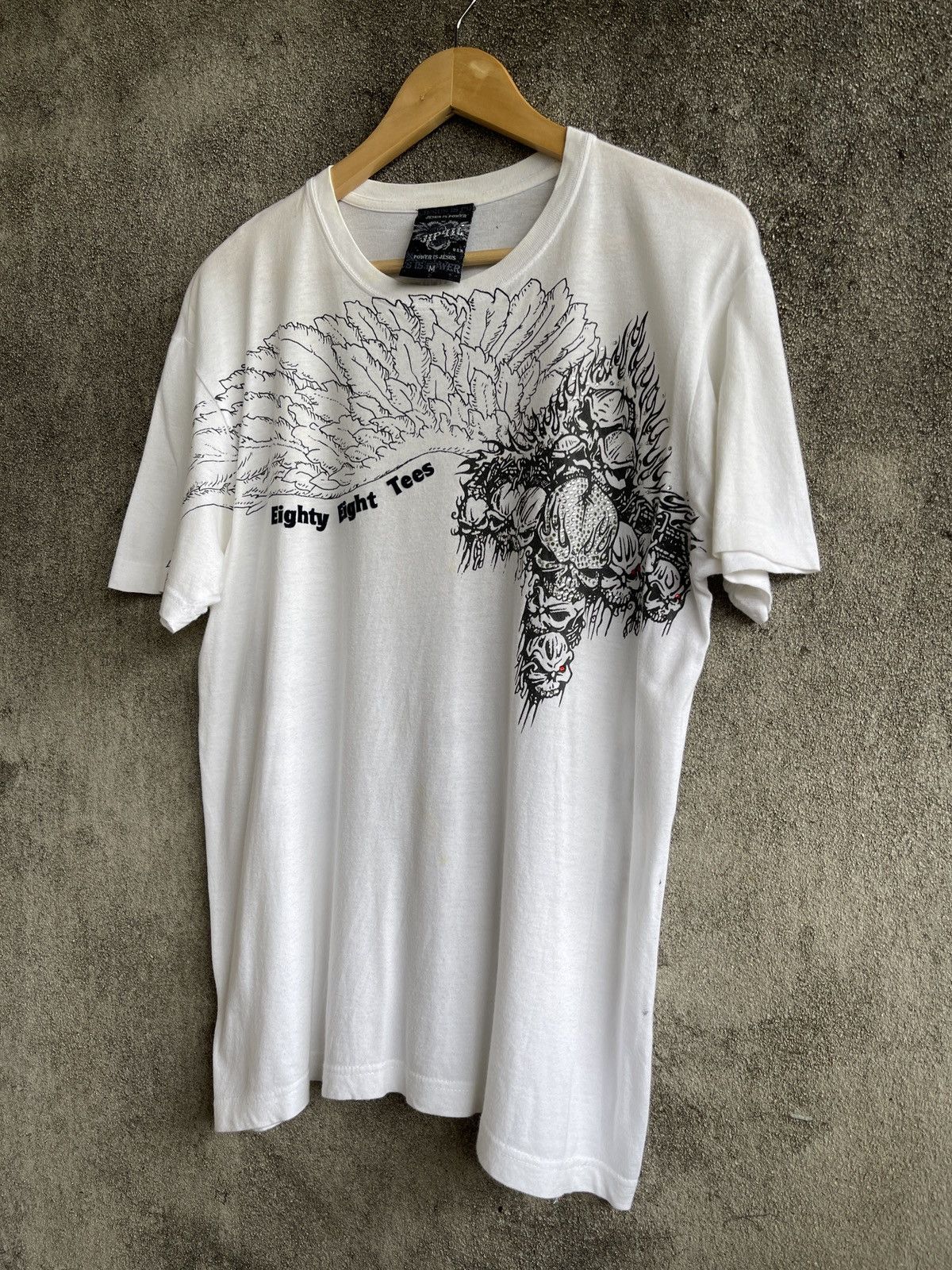 Affliction Rare🔥Vintage EIGHTY EIGHT Jesus Is Power Tee Size US M / EU 48-50 / 2 - 4 Thumbnail