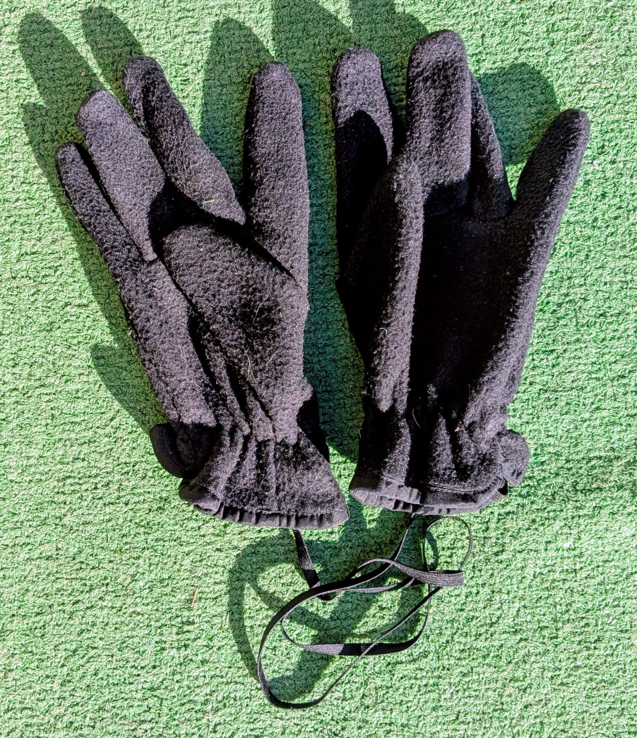 Other 1980's Power Graphic Logo Fleece Unisex Soft Gloves Pair GUC Size ONE SIZE - 2 Thumbnail