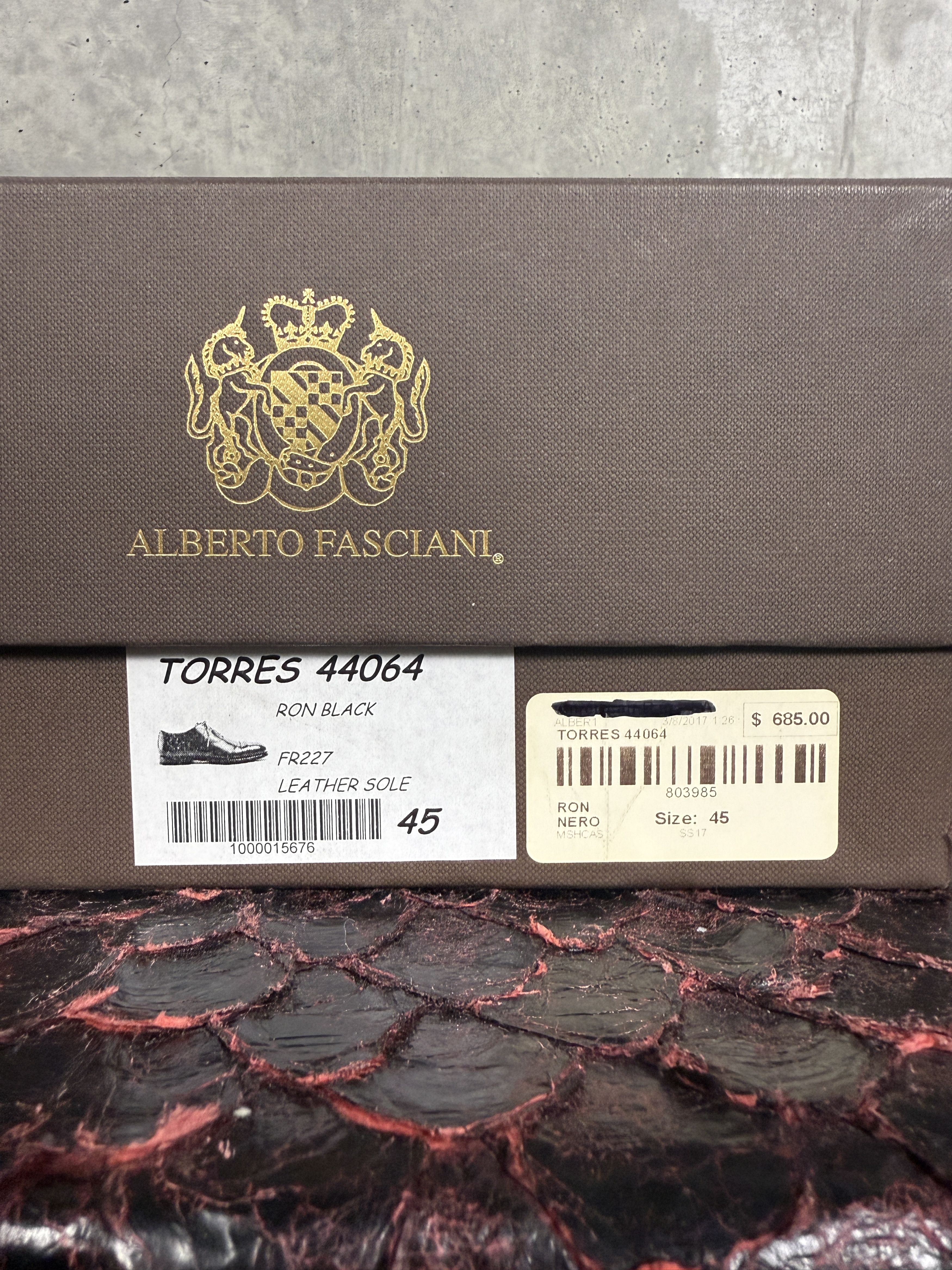 Alberto Fasciani Alberto Fasciani Torres Ron Nero Leather Oxfords Size US 12 / EU 45 - 11 Thumbnail