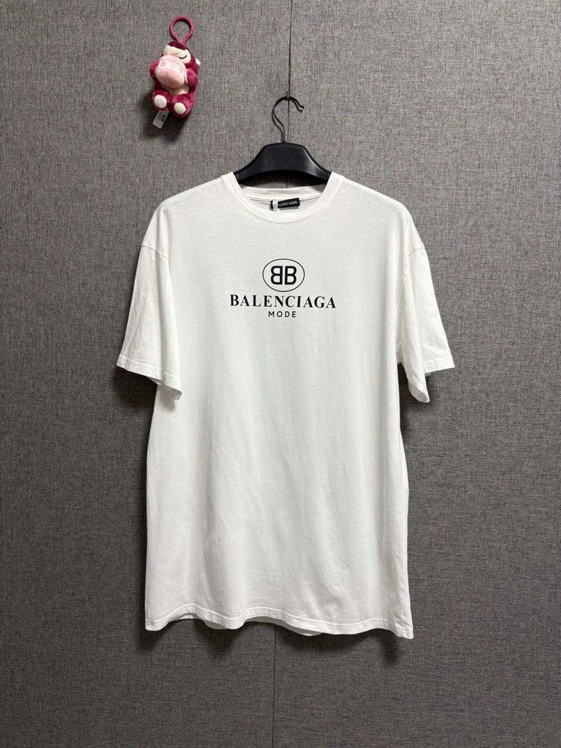 Balenciaga Double B Ring Logo Short Sleeve T-Shirt Size XS