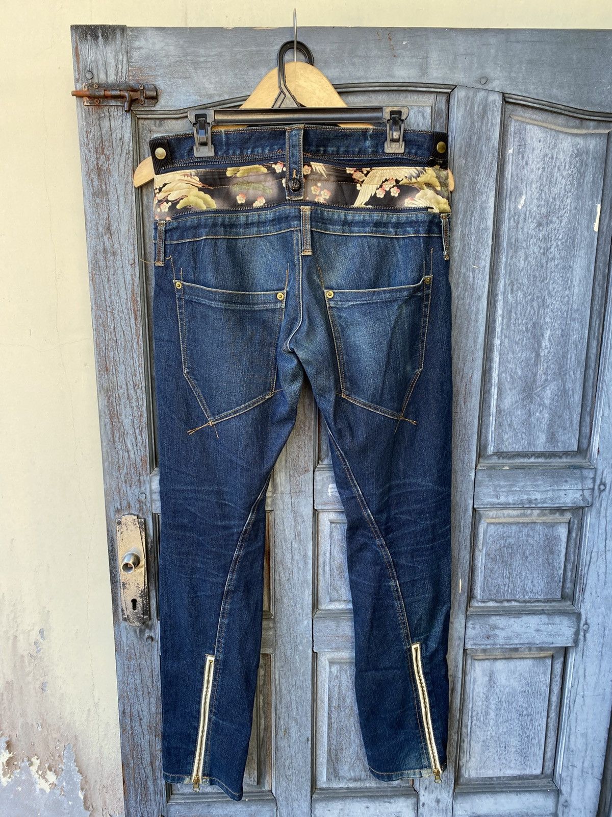 PPFM PPFM Denim Hidden Kimono Print & Gold Zipper Made in Japan Size US 30 / EU 46 - 3 Thumbnail