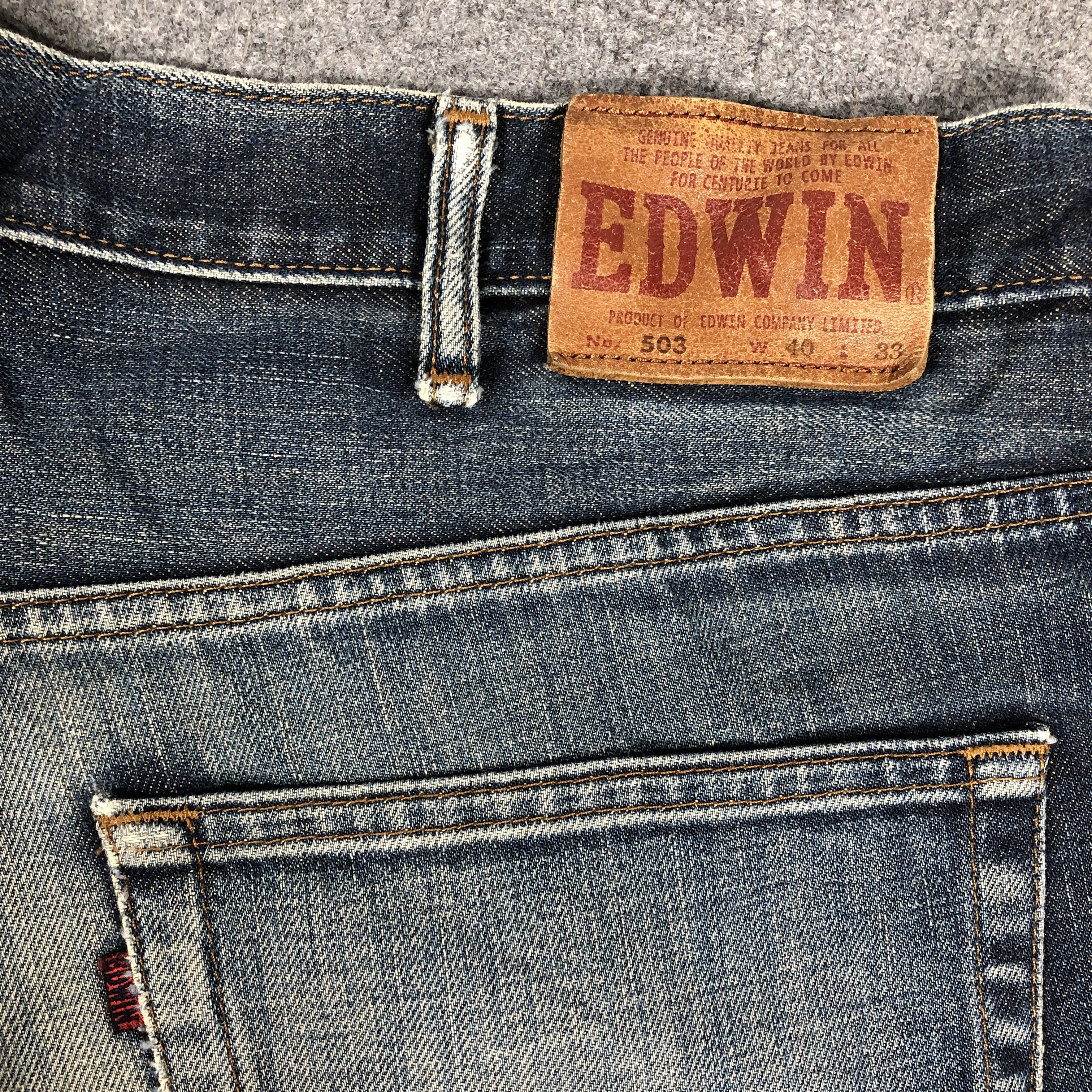Edwin × Vintage Vintage Edwin 503 Regular Jeans L1200 Size US 39 - 7 Thumbnail