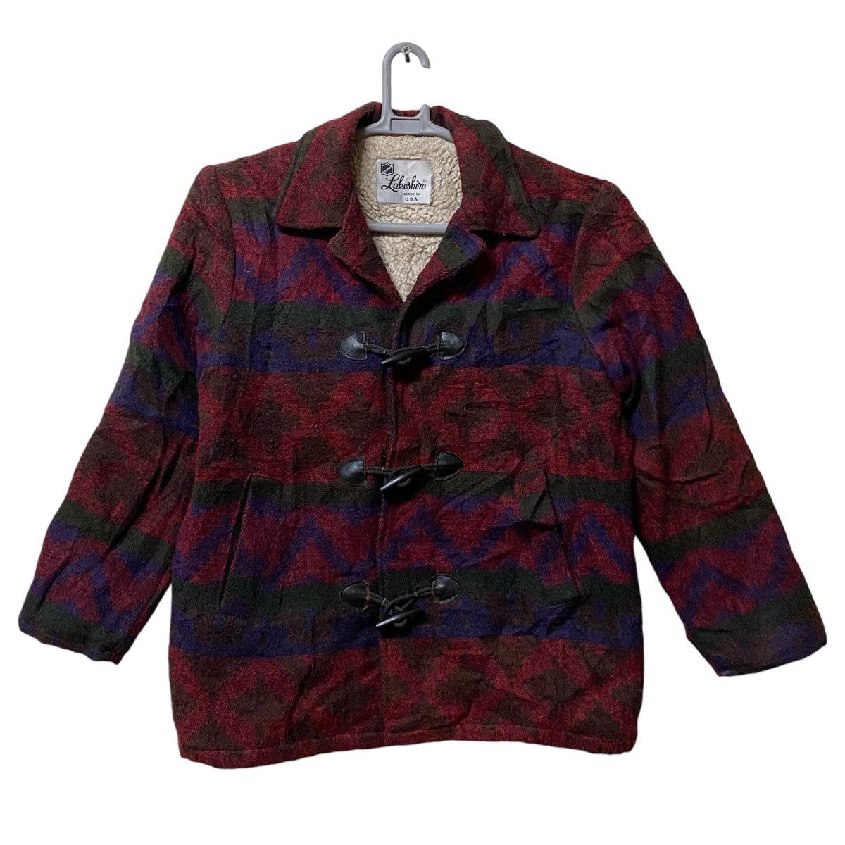 Fox Brothers × Vintage Vintage 70s Lakeshire Flannel Sherpa navajo chore jacket Size US S / EU 44-46 / 1 - 1 Thumbnail