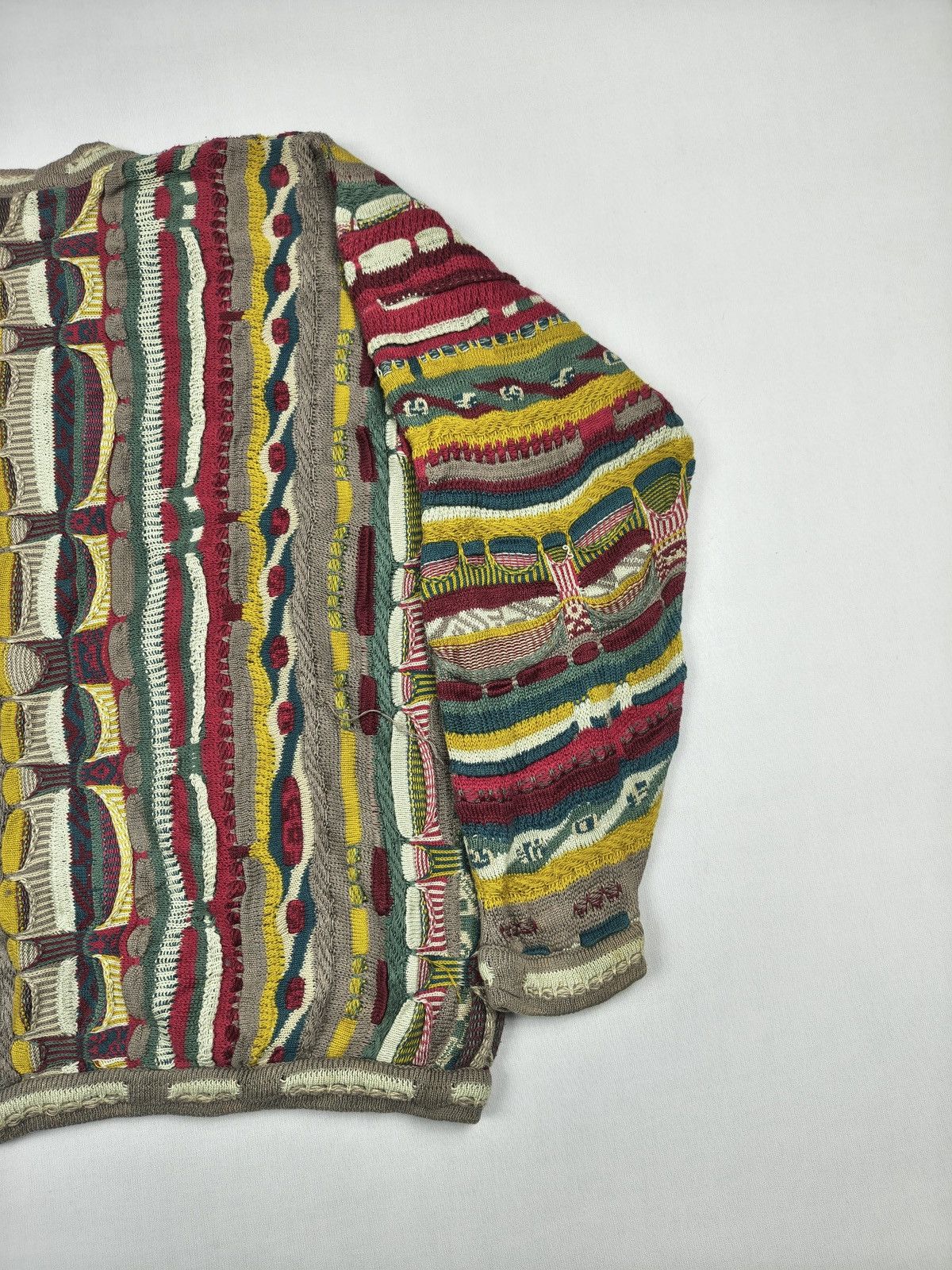 Coogi Coogi Youth Earthtone Knit Sweater (055) Size US S / EU 44-46 / 1 - 3 Thumbnail