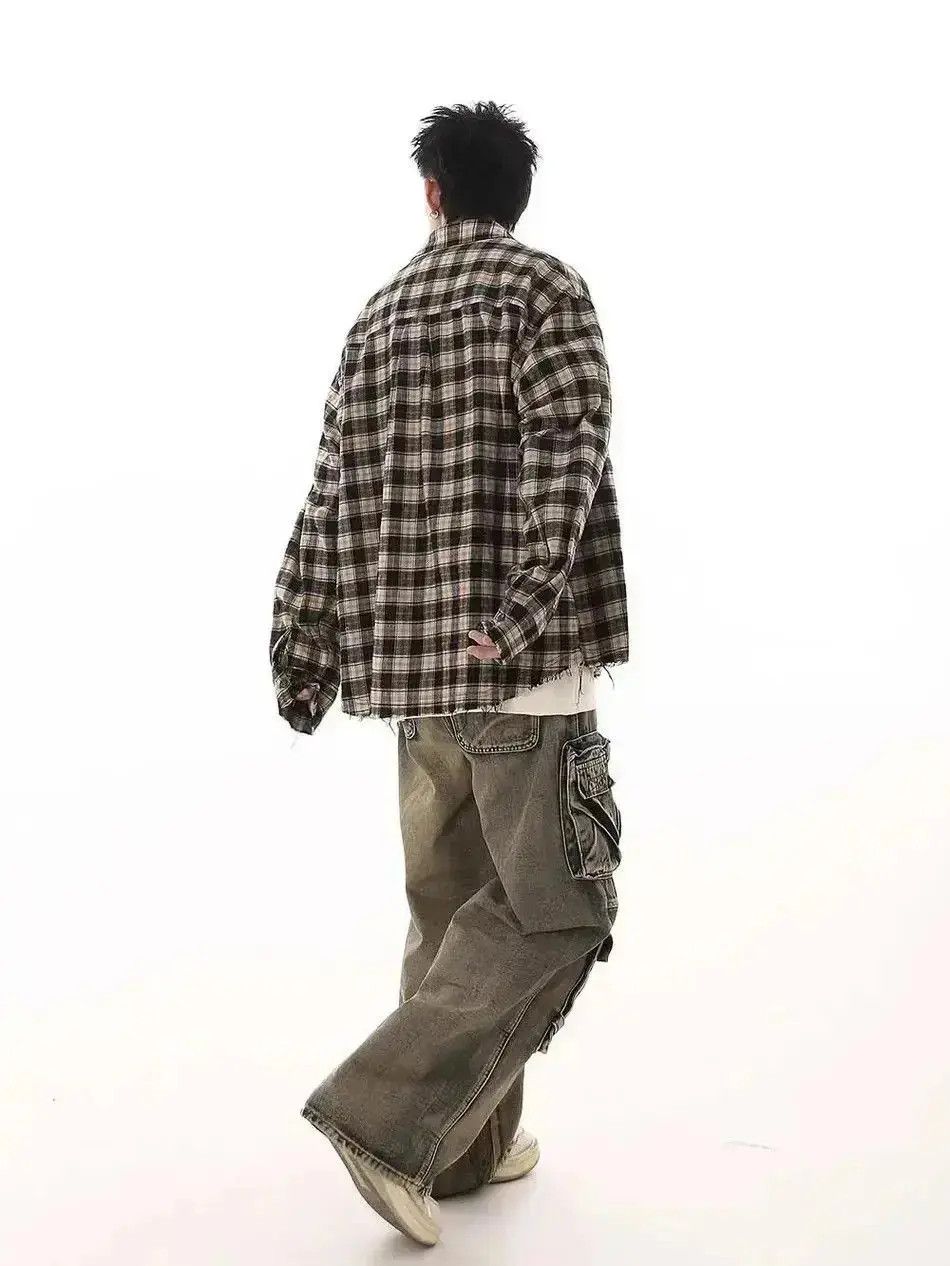 Japanese Brand Streetwear Cargo Multi Pocket Loose Baggy Pants Jeans Size US 32 / EU 48 - 6 Thumbnail