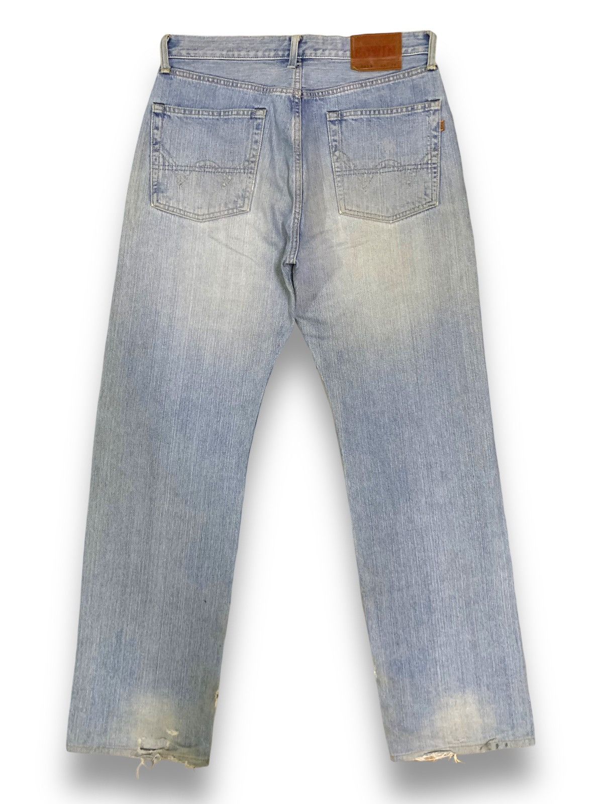 Edwin Vintage Edwin 505X Selvedge Mud Wash Baggy Distressed Jeans Size US 33 - 3 Thumbnail