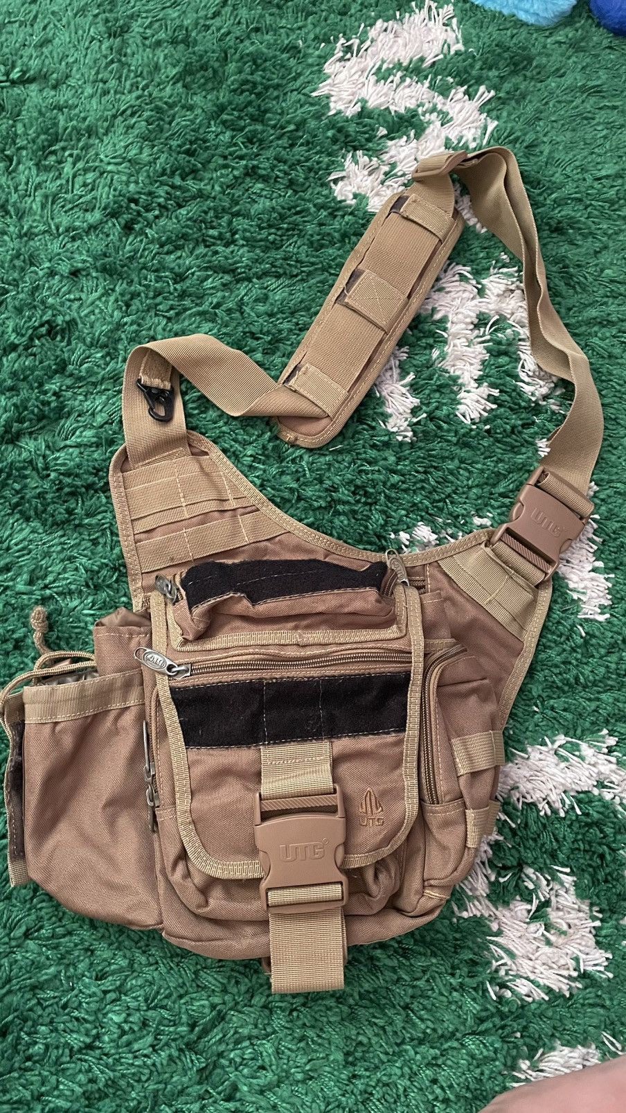 Vintage Multi functional tactical messenger bag shoulder side Size ONE SIZE - 1 Thumbnail
