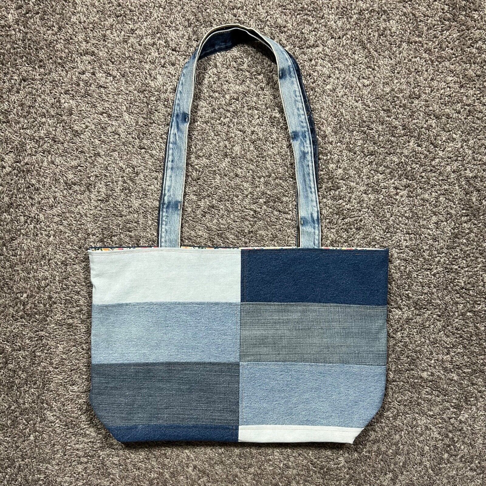 Handmade × Levi's Handmade Patchwork Denim Bag Oversized Tote Shoulder Bag Size ONE SIZE - 5 Thumbnail