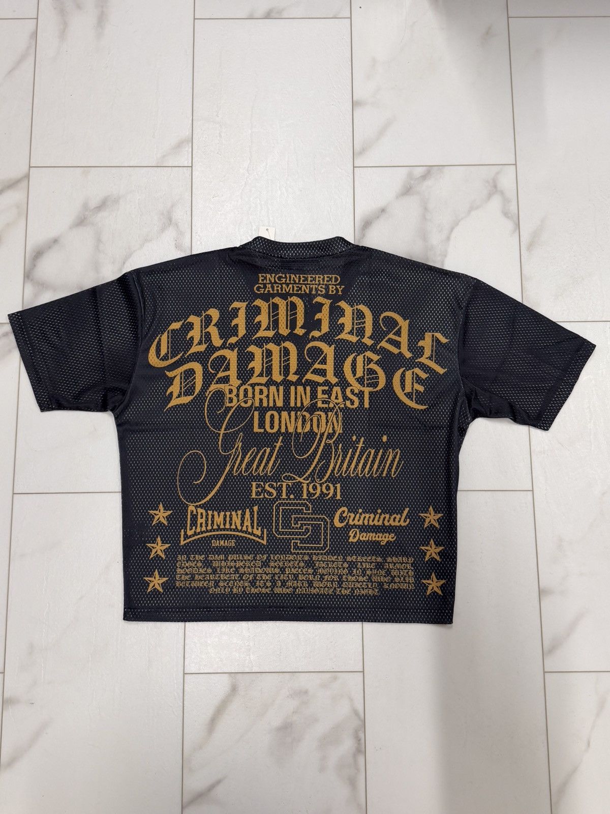 Criminal Damage CRIMINAL DAMAGE BLAKE MESH TOP - Sz XL Size US XL / EU 56 / 4 - 5 Thumbnail