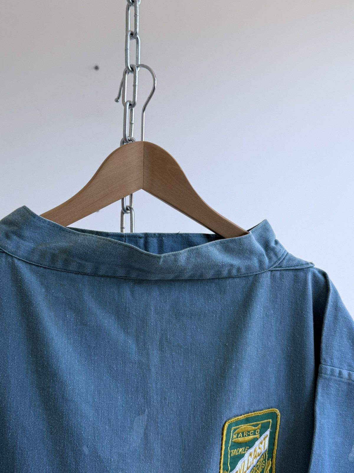Le Laboureur Vintage 1960s British Workwear Fishing Smock Jacket Size US M / EU 48-50 / 2 - 14 Thumbnail