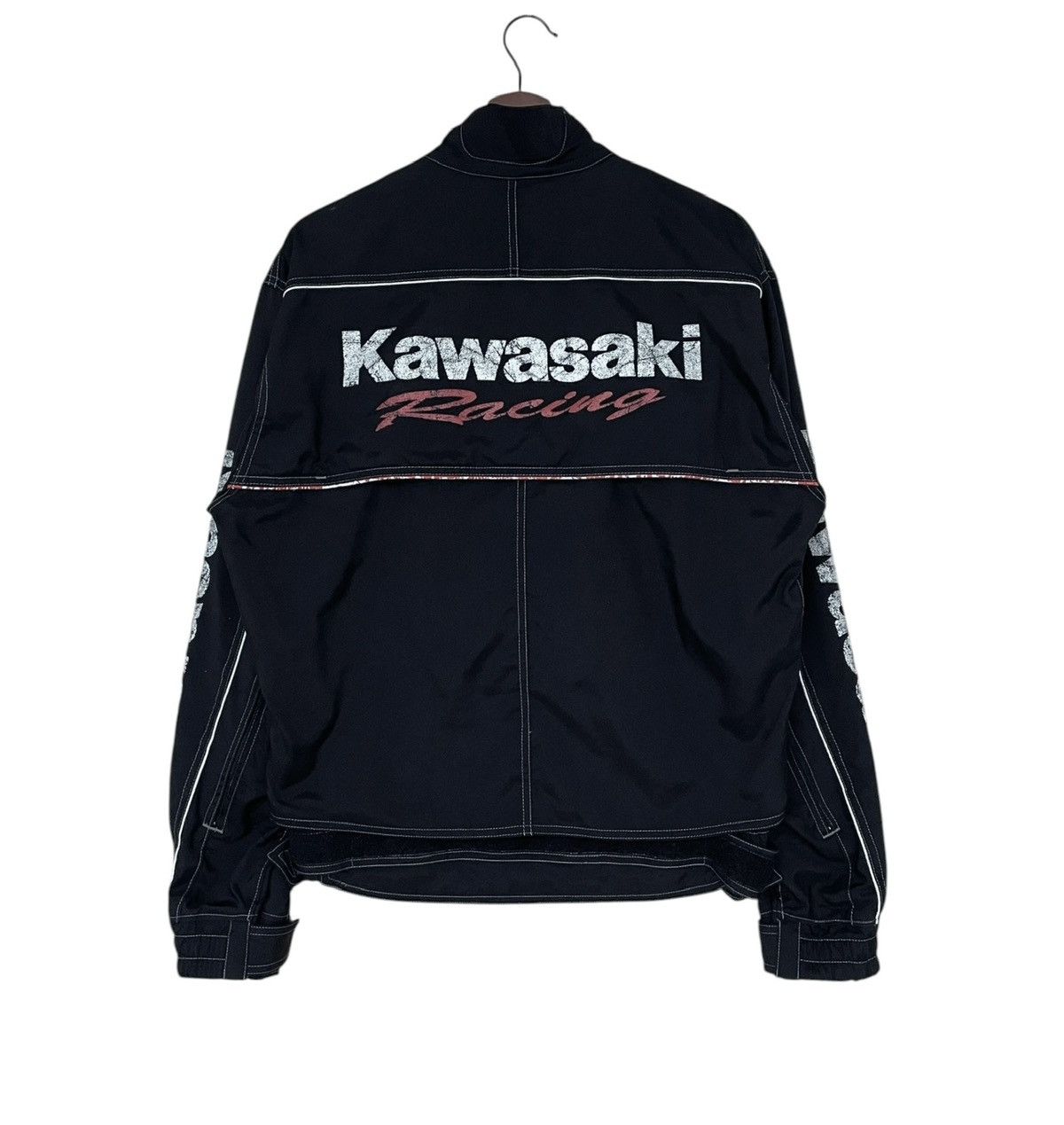 Vintage Vintage Brand Kushitani Kawasaki Bikers Jacket 1990s Size US L / EU 52-54 / 3 - 2 Thumbnail