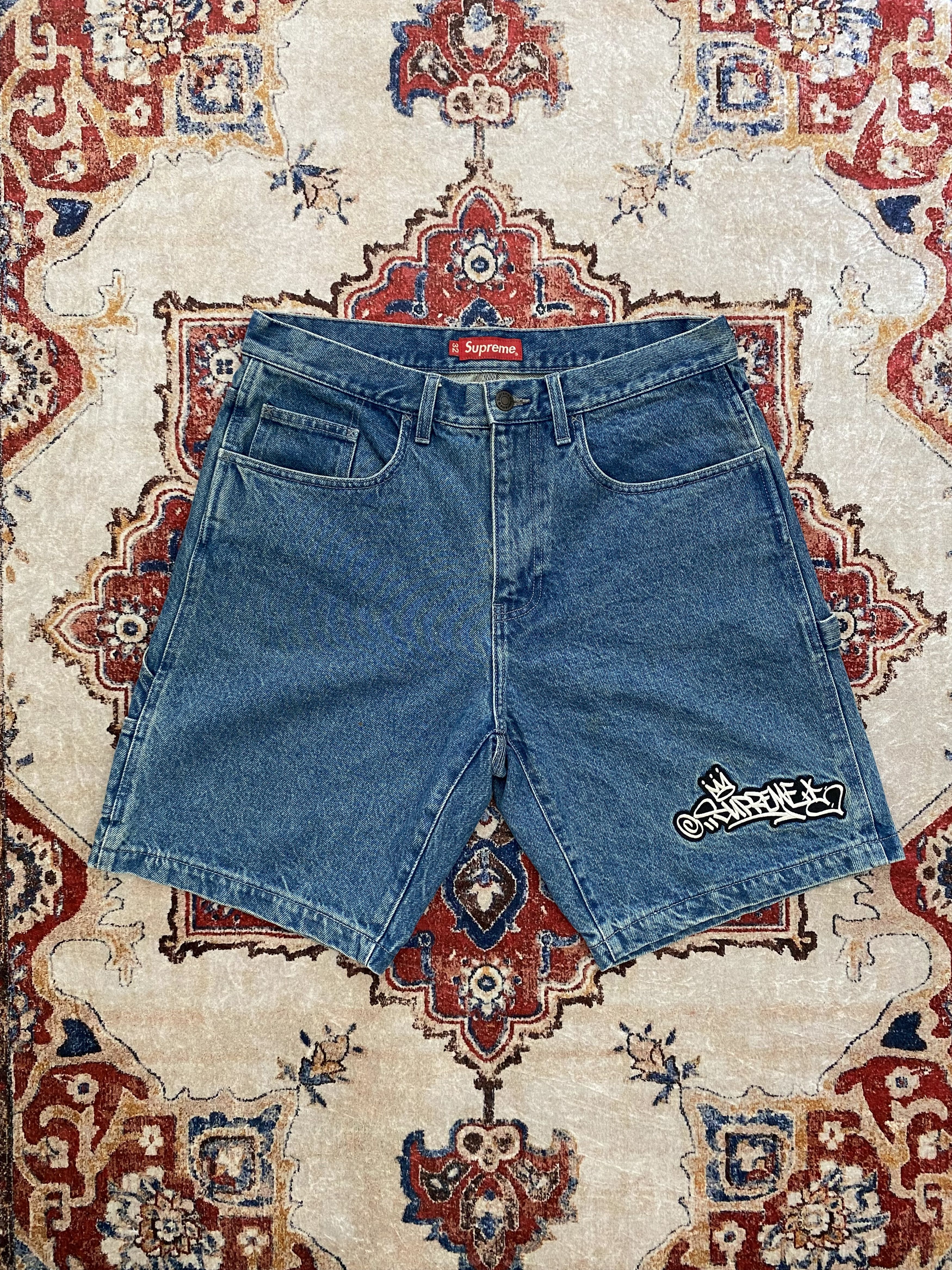 Supreme Handstyle Denim Painter Short