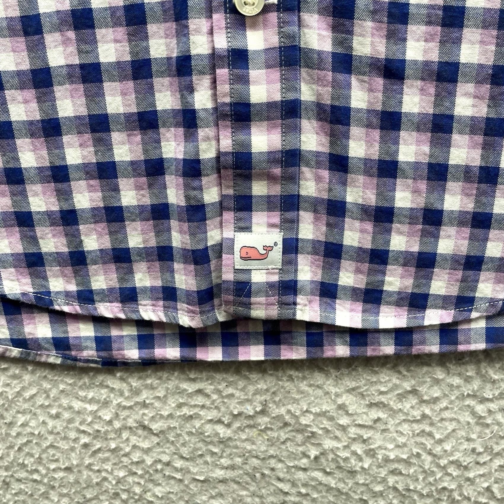 Vineyard Vines Vineyard Vines Murray Shirt Mens L Slim Fit Plaid Purple Blue Check - Button-Up, Long Sleeve, Preppy Pattern, Multicolor, Cotton, Regular, Classic Fit Size US L / EU 52-54 / 3 - 3 Thumbnail