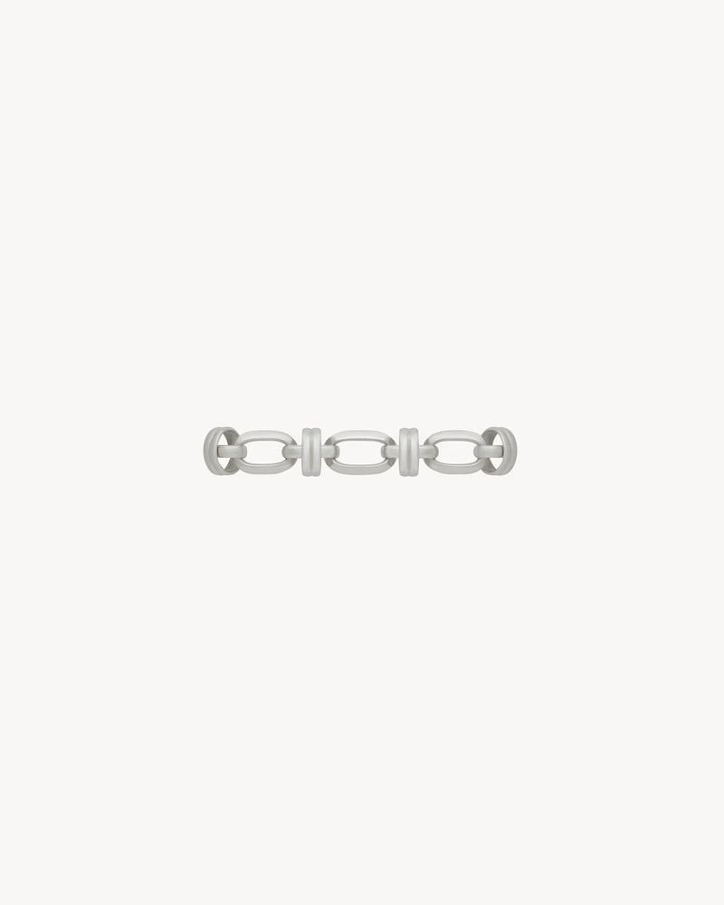 Saint Laurent Paris o1bcso1str0226 Size: M/Deco Chain Bracelet in Silver Size ONE SIZE - 2 Thumbnail