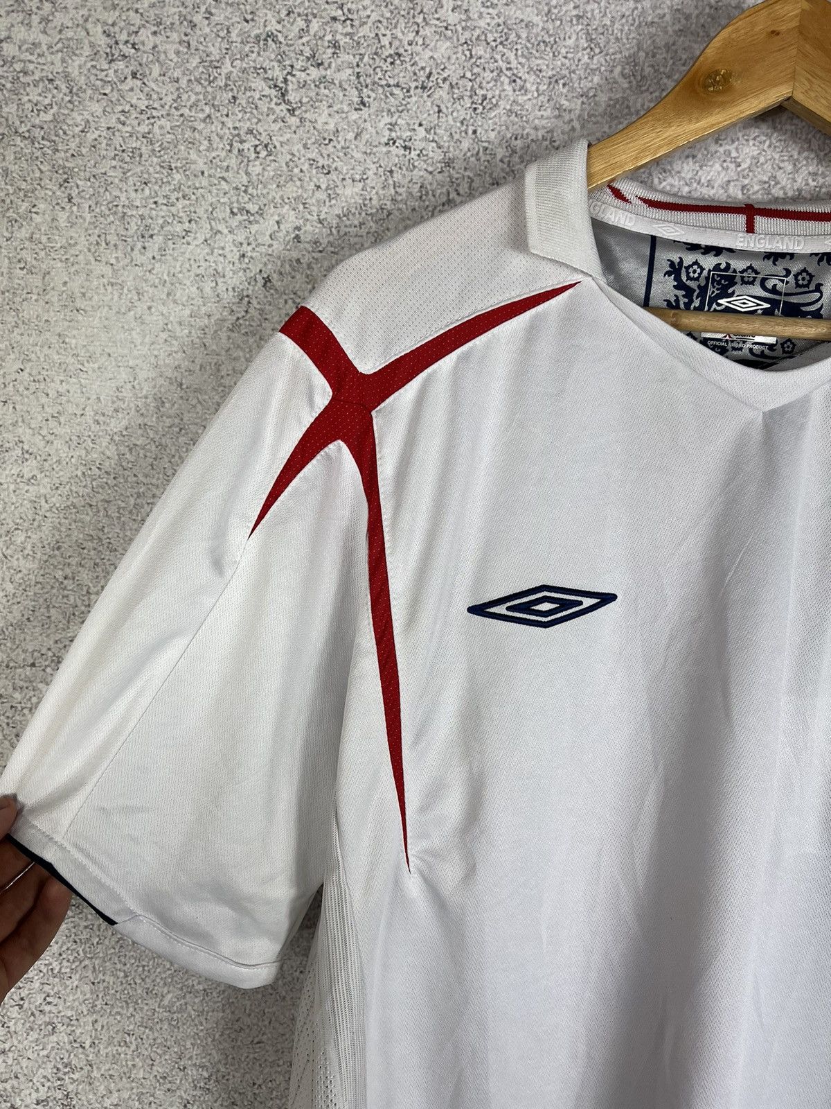 Umbro Vintage England 2005 2007 Away Umbro Soccer Jersey Kit Size US XL / EU 56 / 4 - 4 Thumbnail