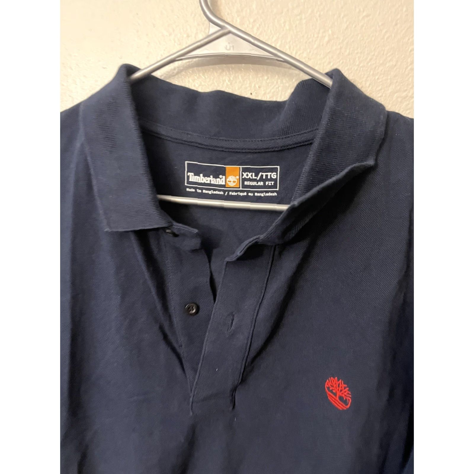 Timberland Timberland Polo Shirt Men XXL Regular Navy Blue Short Sleeve Collared 100% Cotton Size US XXL / EU 58 / 5 - 3 Thumbnail