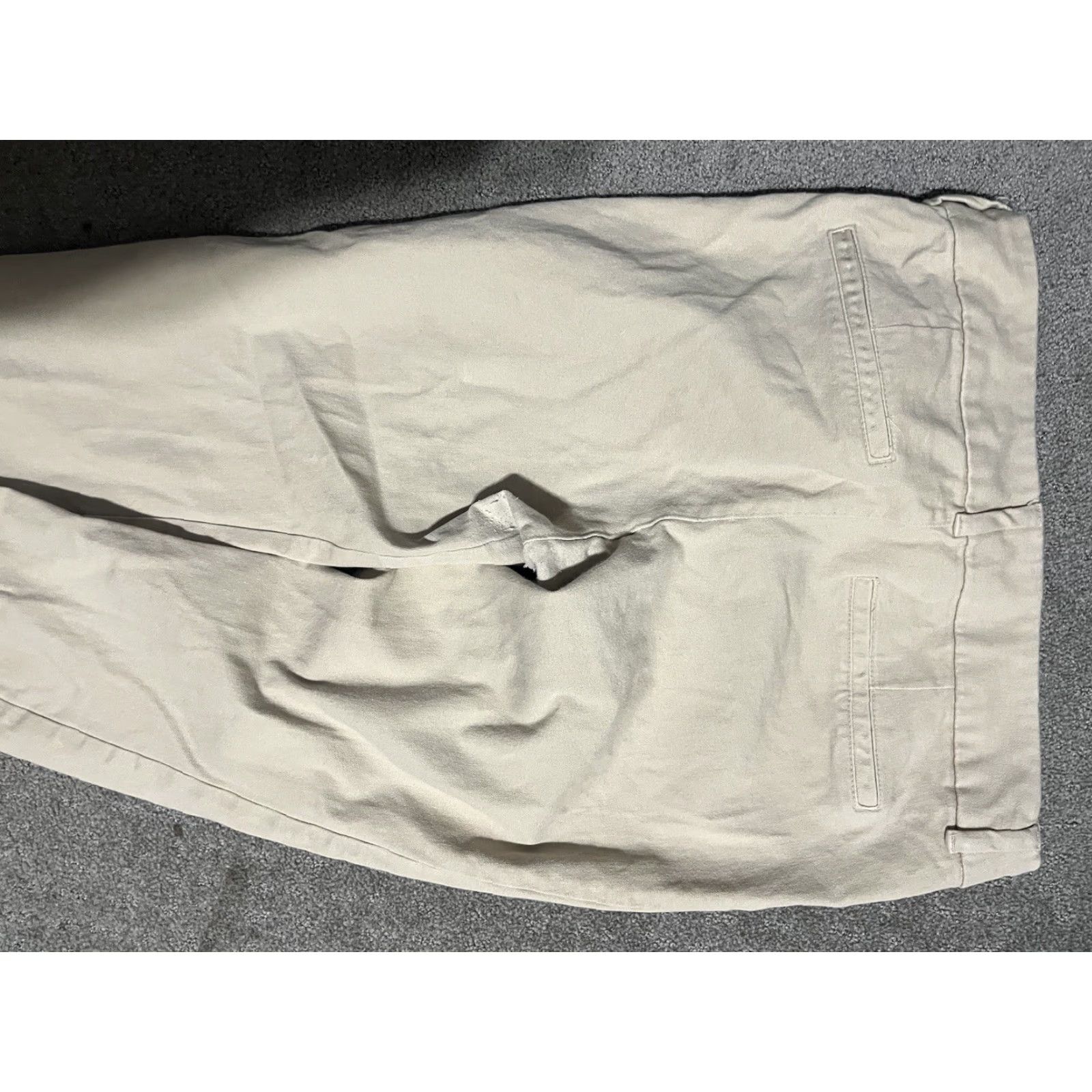 Old Navy Old Navy Pants Women Size 6 Beige Pockets Ankle Slim Cotton Blend Flat Front Regular Front Type: Pants Size 28" / US 6 / IT 42 - 4 Thumbnail
