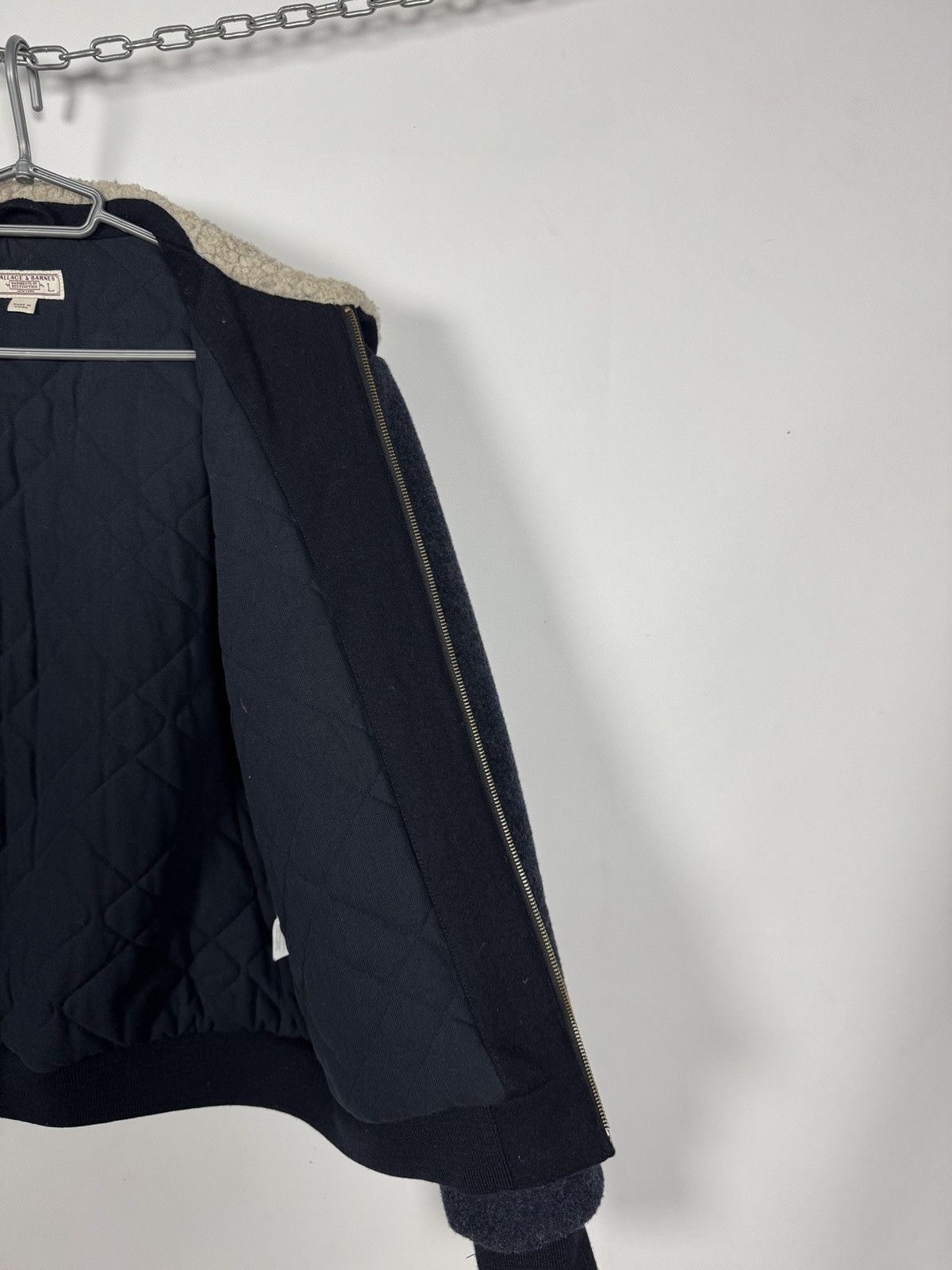 Wallace & Barnes Wallace Barnes Wool Bomber Jacket Sherpa Collar Warm Size L Size US L / EU 52-54 / 3 - 7 Thumbnail