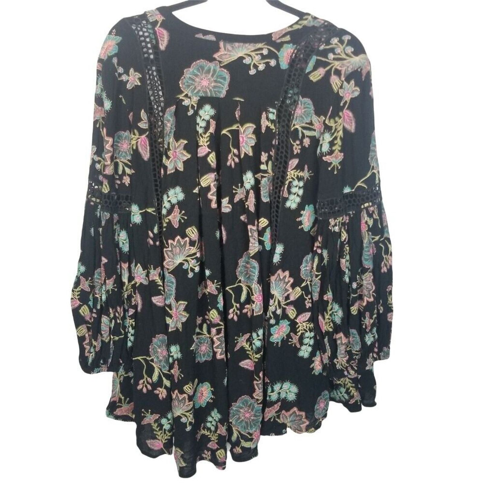Free People Free People Just The Two Of Us Floral Tunic S Peasant Boho Size S / US 4 / IT 40 - 9 Thumbnail