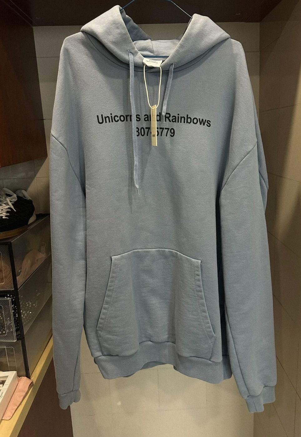 Vetements Vetements Haze blue unicorn hoodie Size US L / EU 52-54 / 3 - 2 Thumbnail