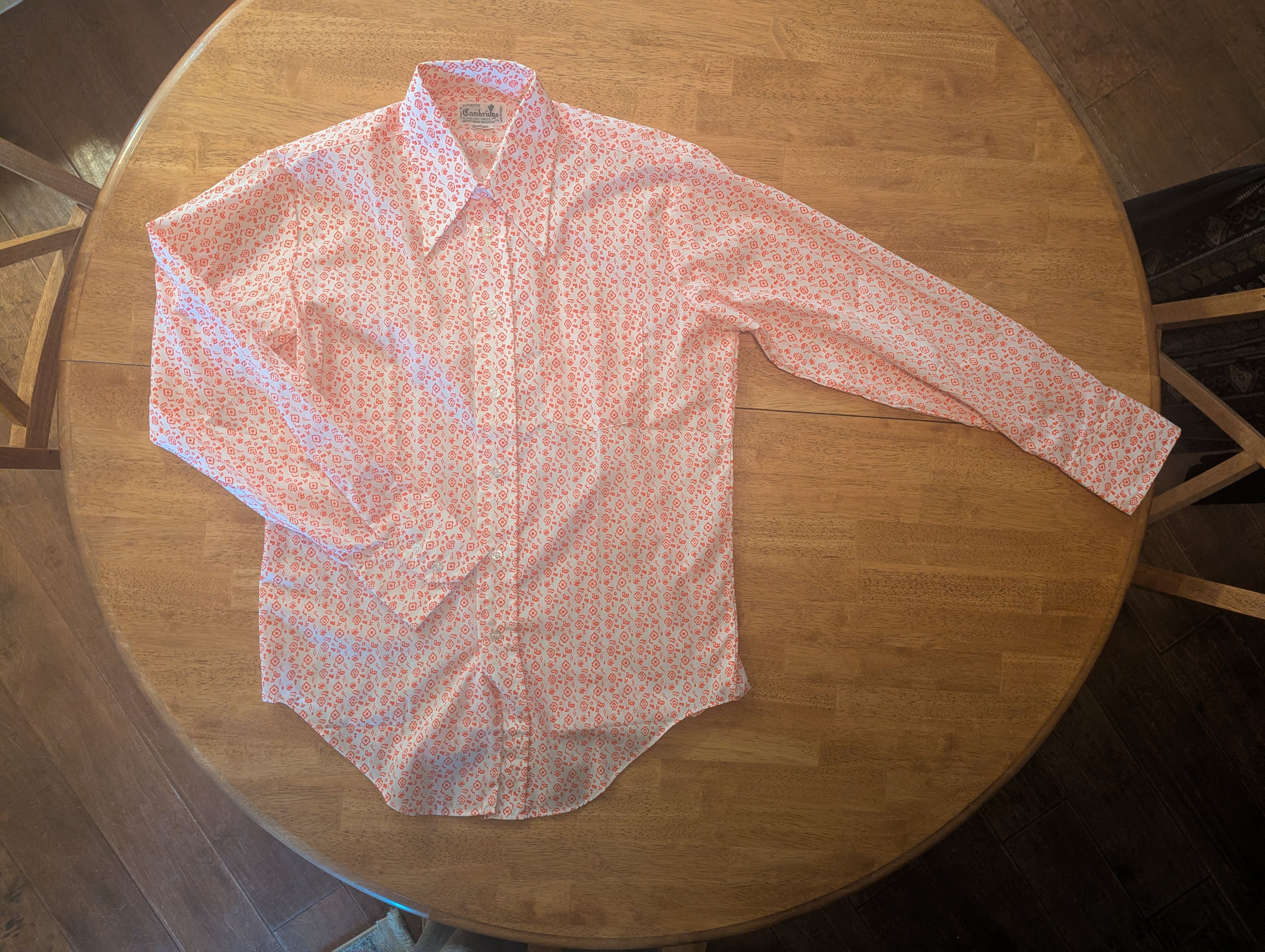 Vintage Vintage Dress Shirt - Cambridge Permanent Press Size US M / EU 48-50 / 2 - 2 Thumbnail