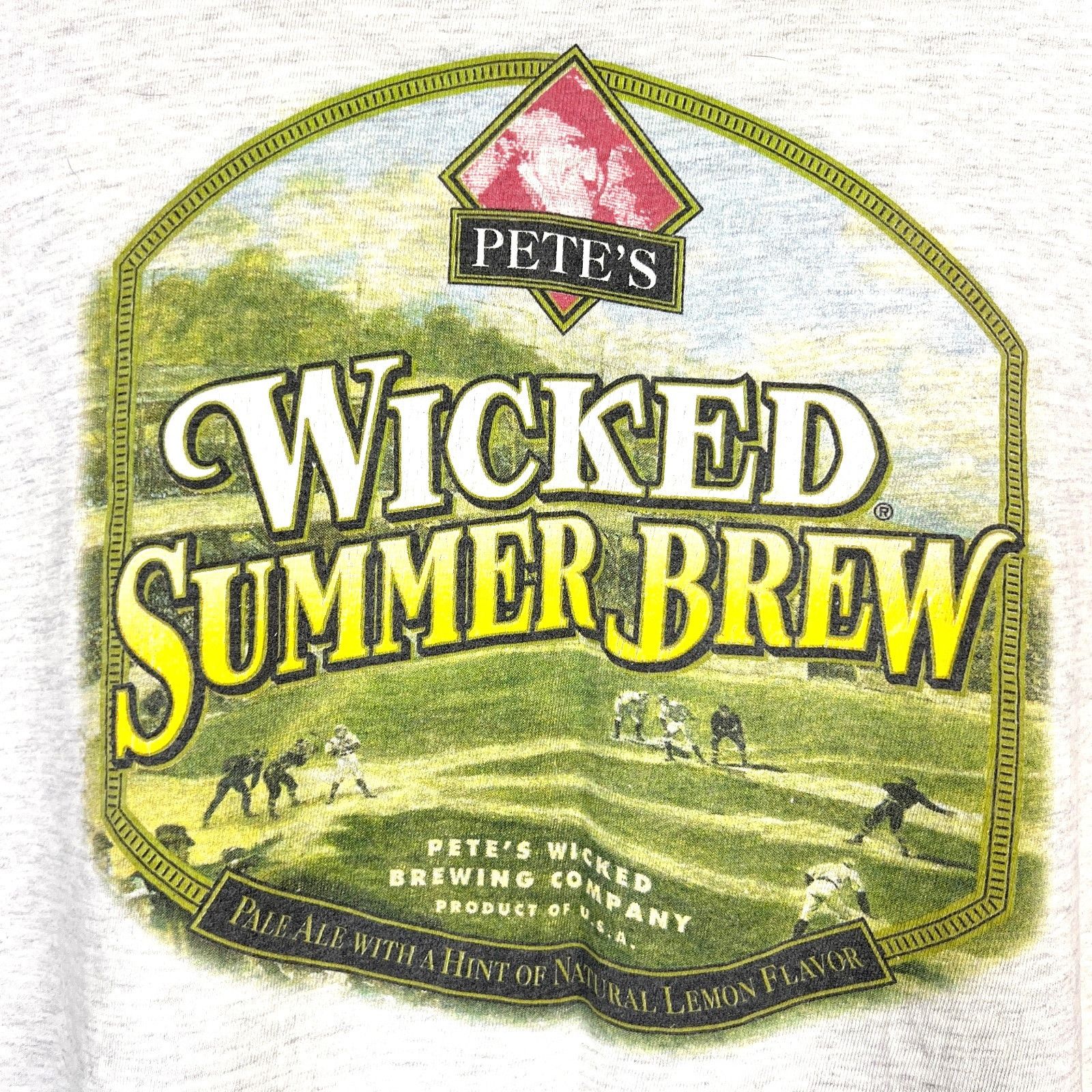 Hanes Petes Wicked Summer Brew Mens Vtg T-Shirt size XL 46x29 Sing Size US XL / EU 56 / 4 - 5 Thumbnail