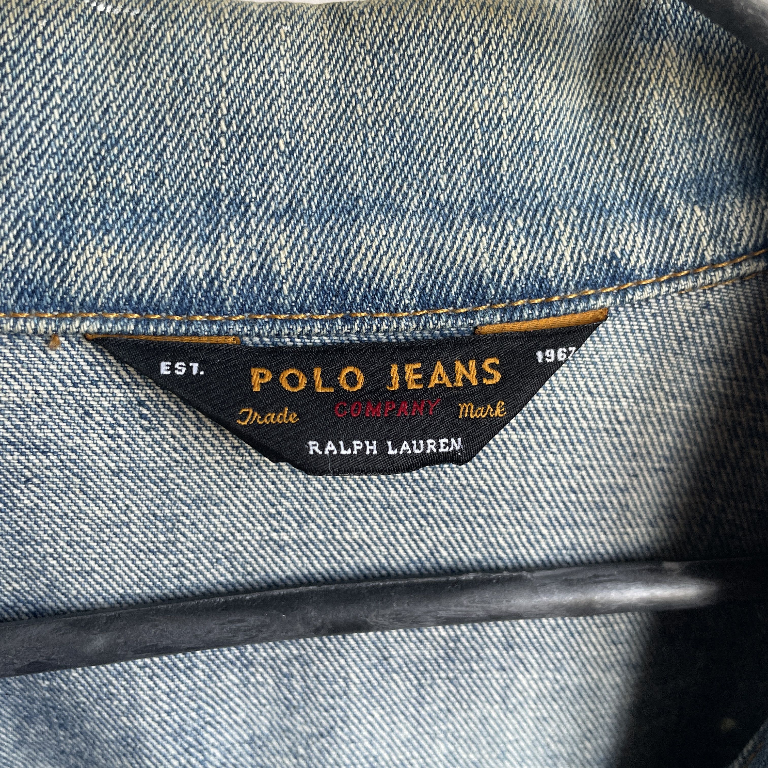 Polo Ralph Lauren Polo Ralph Lauren Extreme Sandblast Vintage 90s Denim Jacket Size US XL / EU 56 / 4 - 14 Thumbnail
