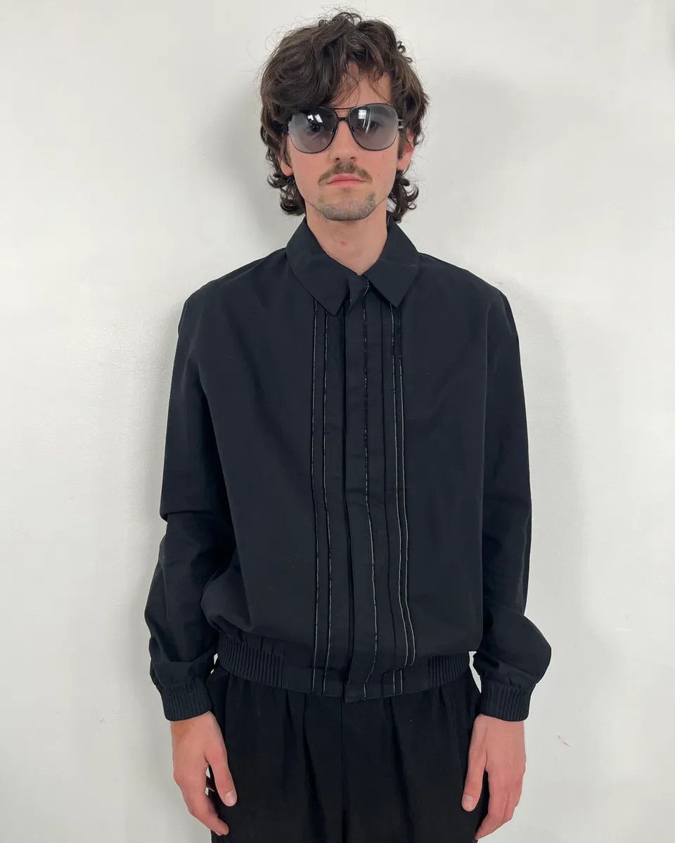 Dior 2010s Dior Black Contemporary Bomber Jacket by Kris Van Assche Size US M / EU 48-50 / 2 - 2 Thumbnail