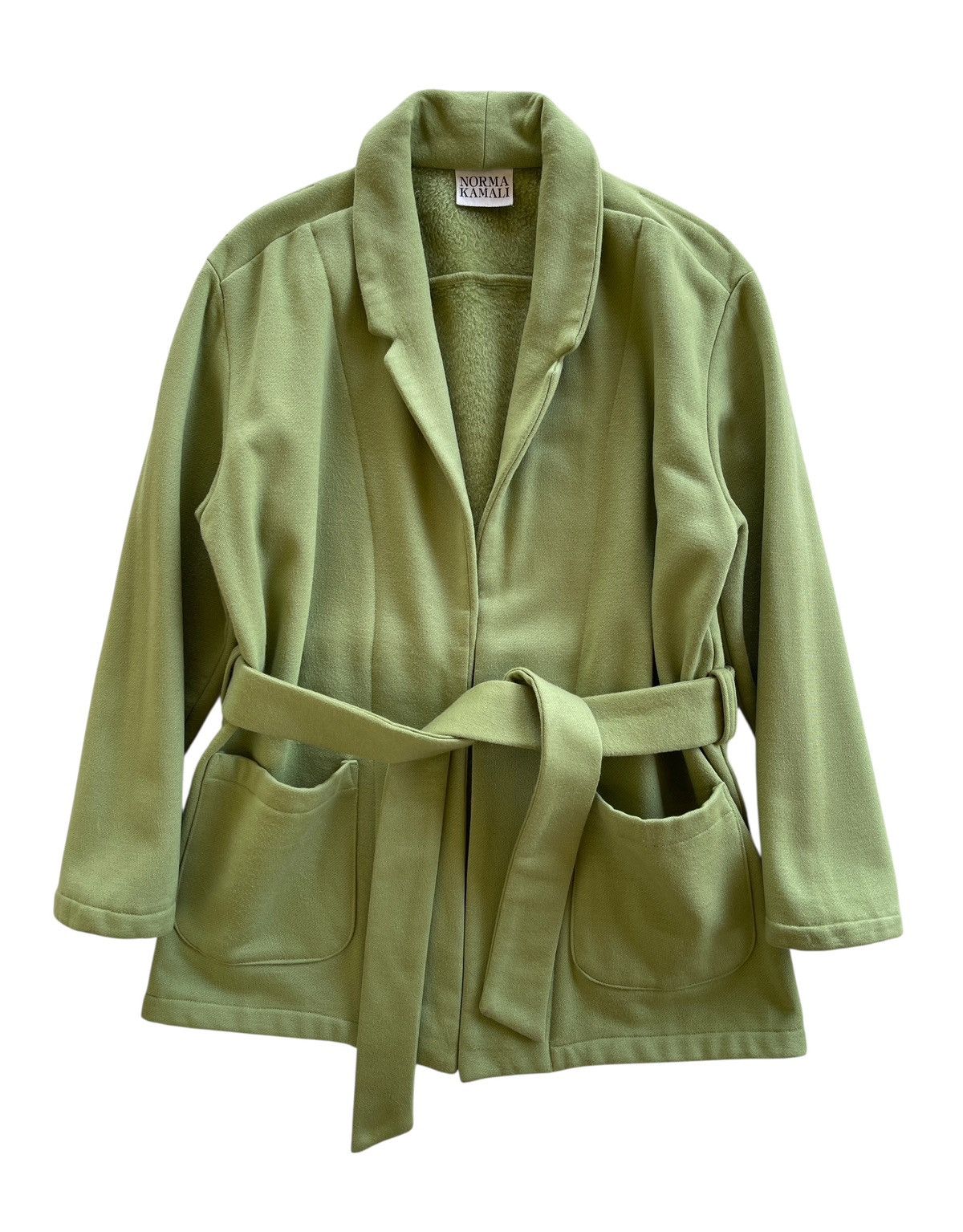 Norma Kamali Norma Kamali Acrylic Belted Jacket Coat Size M / US 6-8 / IT 42-44 - 1 Thumbnail