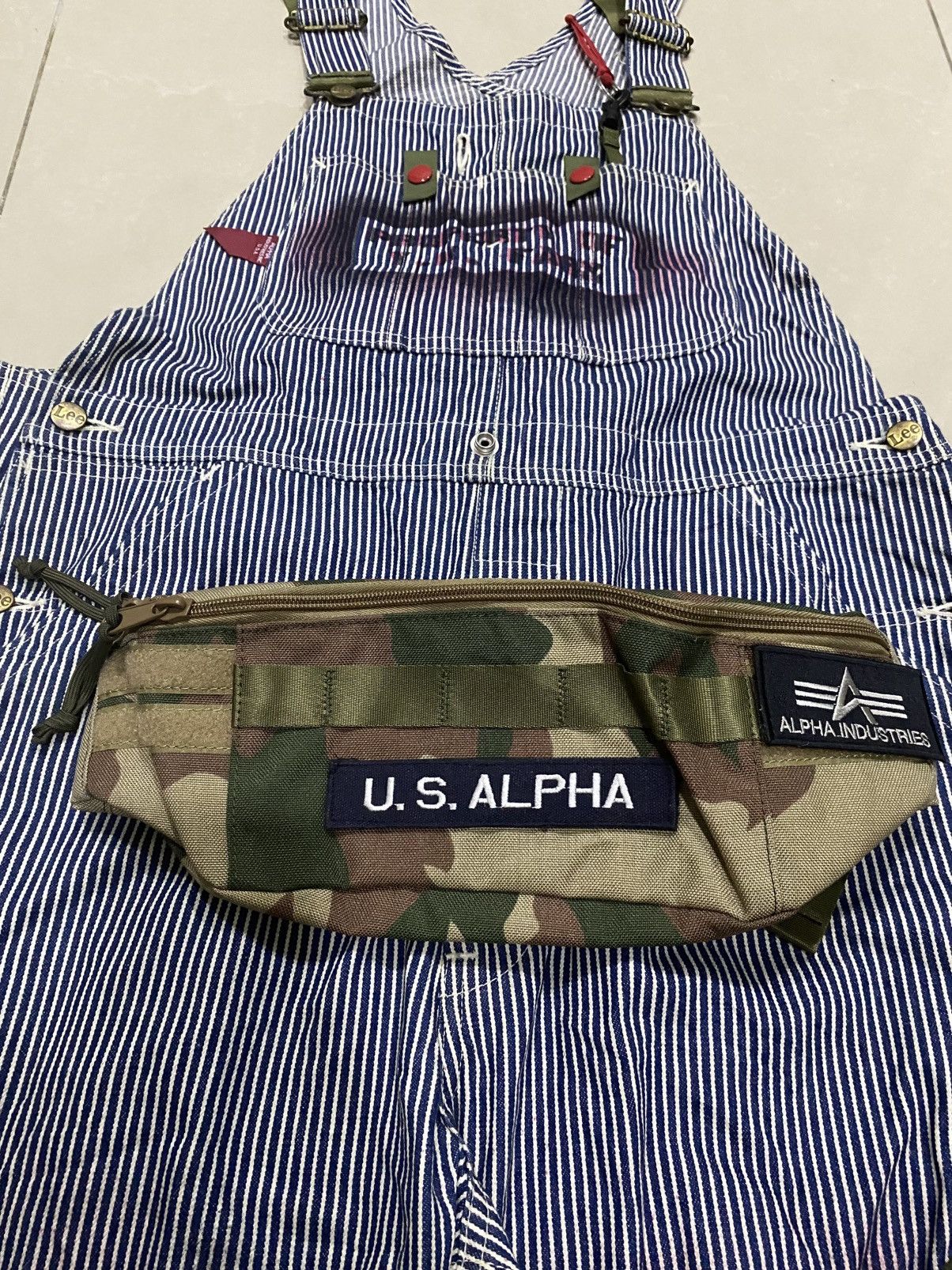 Lee Lee X Alpha Industries Super Rare Collection Overalls Size US 36 / EU 52 - 4 Thumbnail