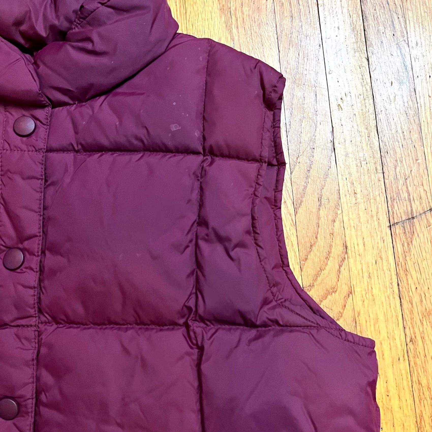 Lands' End VINTAGE Lands' End Vest Women Small 6-8 Maroon Red Goose Down Puffer Vest S Womens Size S / US 4 / IT 40 - 2 Thumbnail