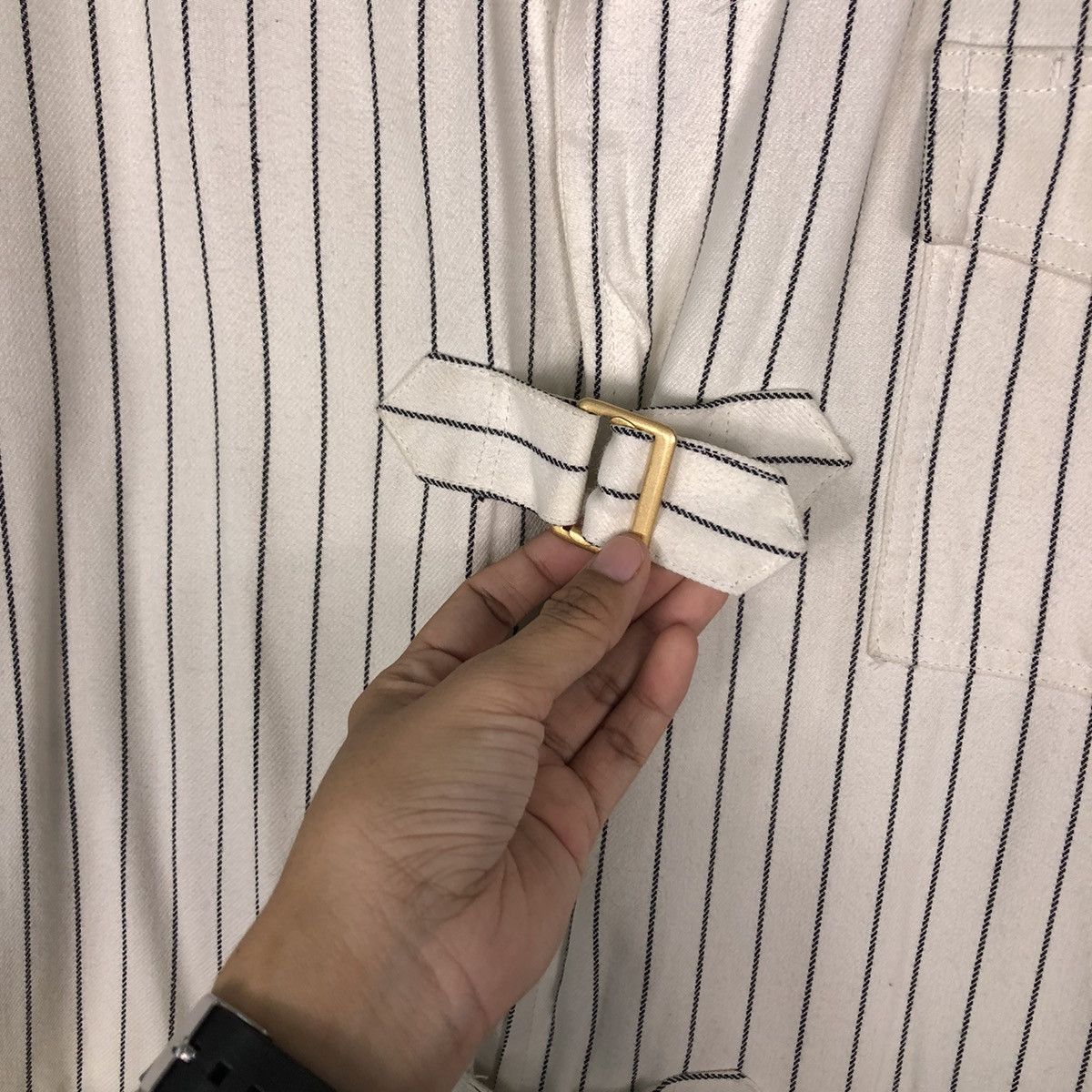 Japanese Brand Biker Chore Hickory Jacket Junko Shimada Japan Issey Miyake Size US M / EU 48-50 / 2 - 17 Thumbnail