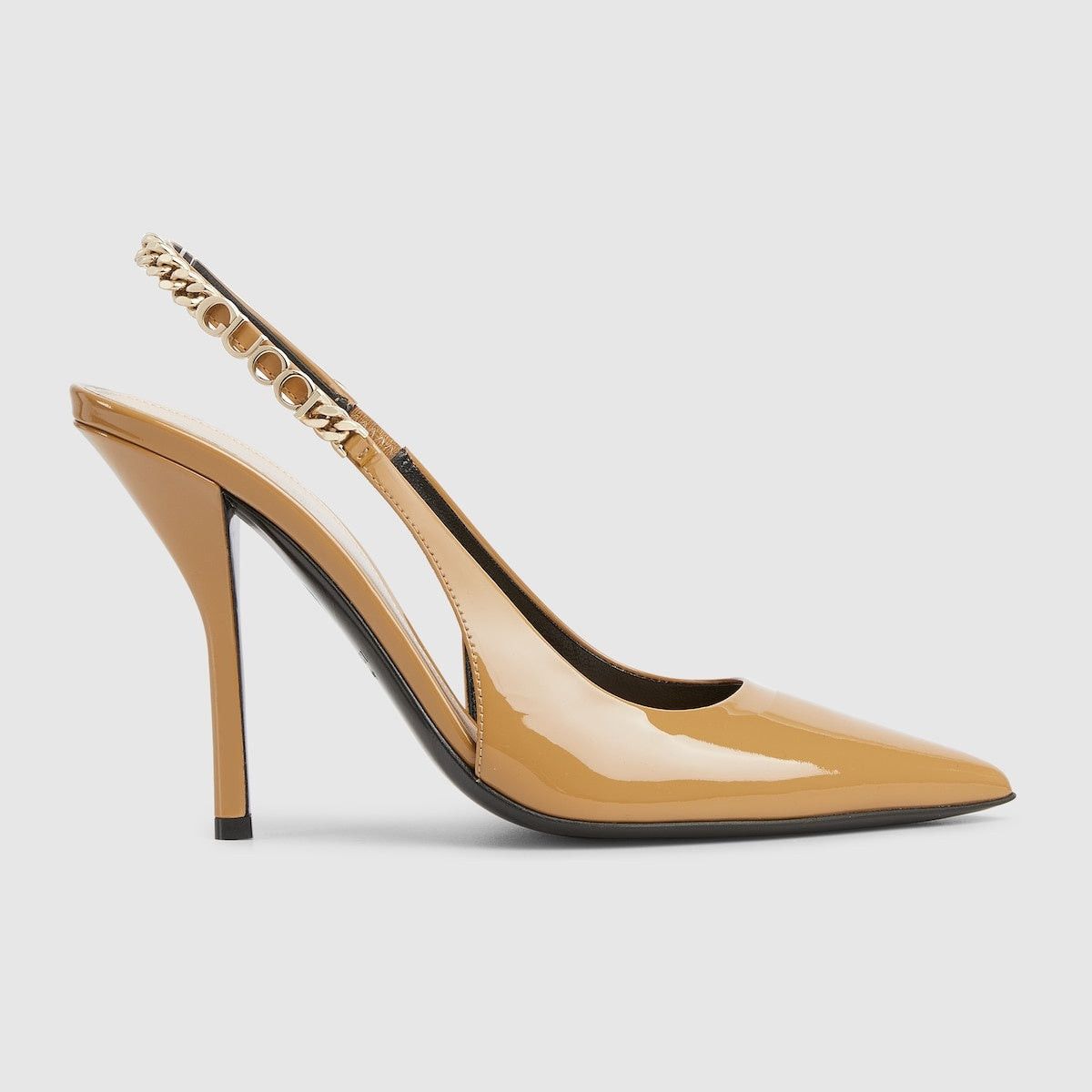 Gucci Gucci Signoria Patent Leather Slingback Pumps SIZE 39.5 Size ONE SIZE - 1 Thumbnail