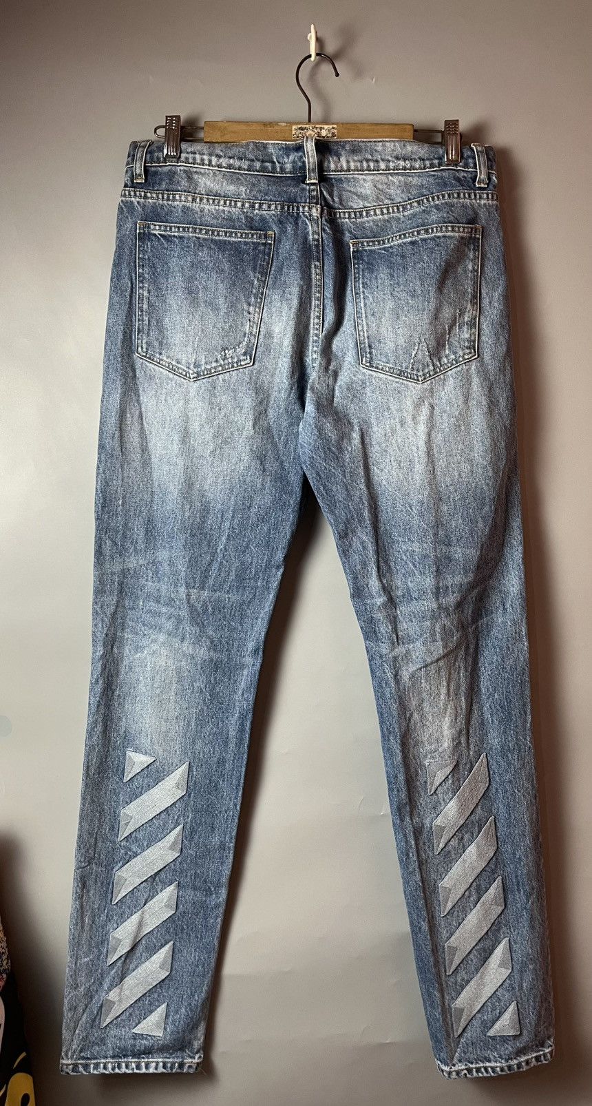 Off-White Off-White - Virgil Abloh OG diagonal striped pants Size US 34 / EU 50 - 3 Thumbnail
