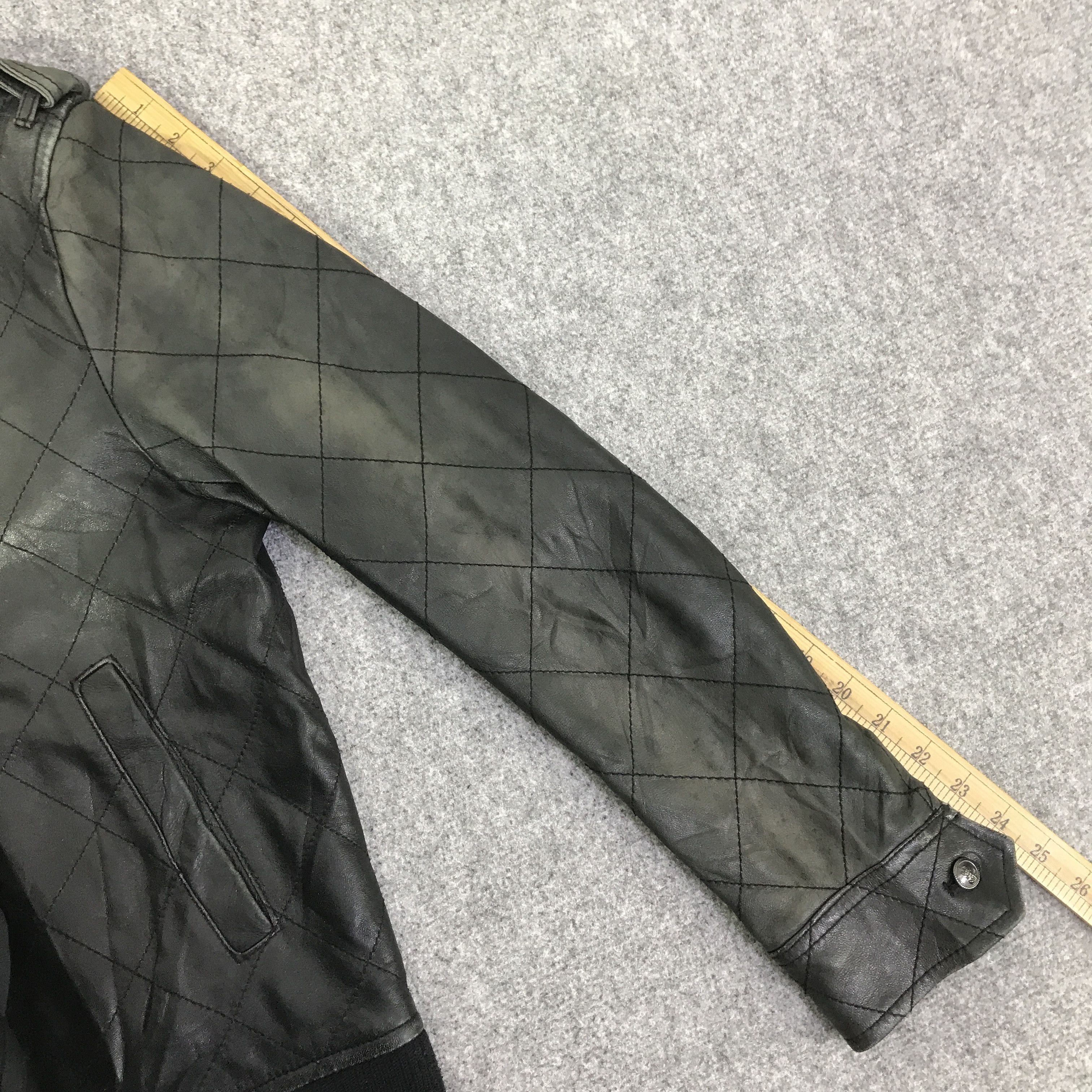 Takeo Kikuchi TAKEO KIKUCHI BLACK FADED LEATHER JACKET K81B20 Size US L / EU 52-54 / 3 - 6 Thumbnail