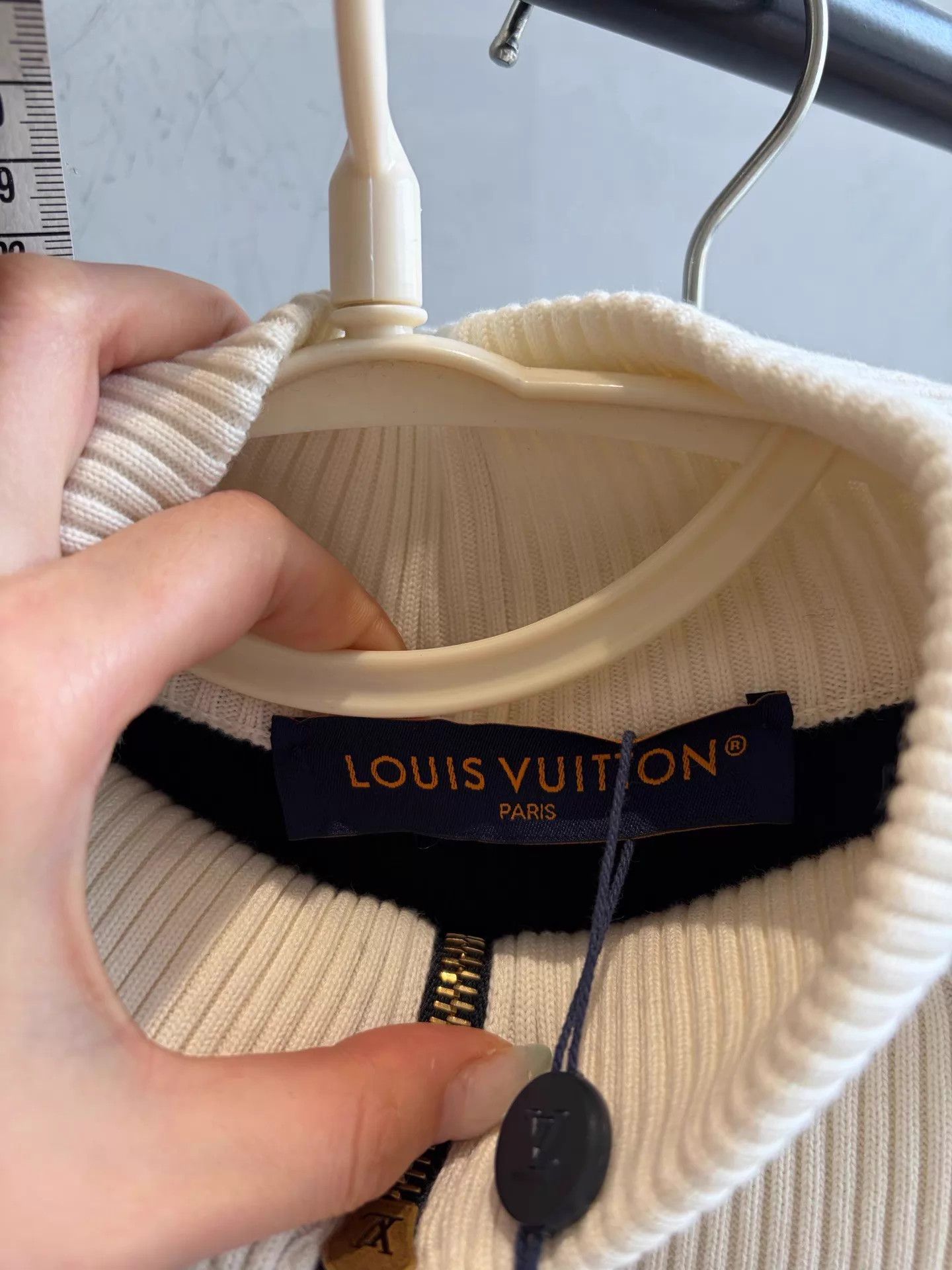 Louis Vuitton LV 25ss Embroidered Knit Blue & White Zip Unisex Jacket M Size US M / EU 48-50 / 2 - 4 Thumbnail