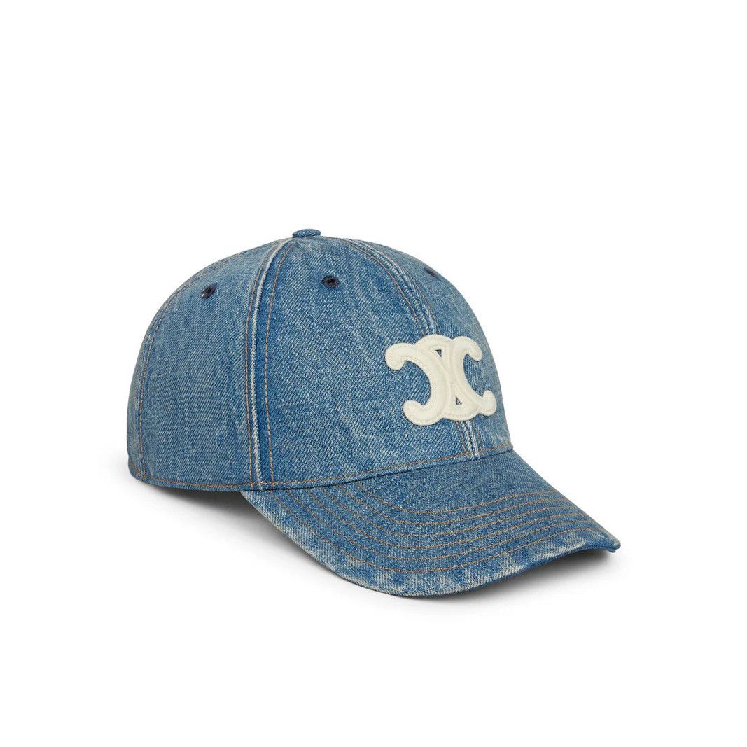 Celine CELINE Triomphe Union Wash Baseball Cap New & Authentic (Men Size ONE SIZE - 2 Thumbnail