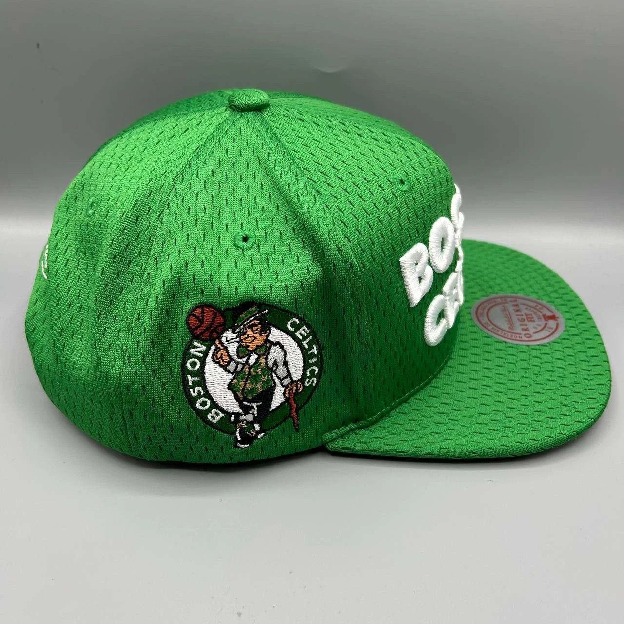 Mitchell & Ness Boston Celtics Hat Men Mesh Mitchell & Ness NBA Snap Back Size ONE SIZE - 6 Thumbnail