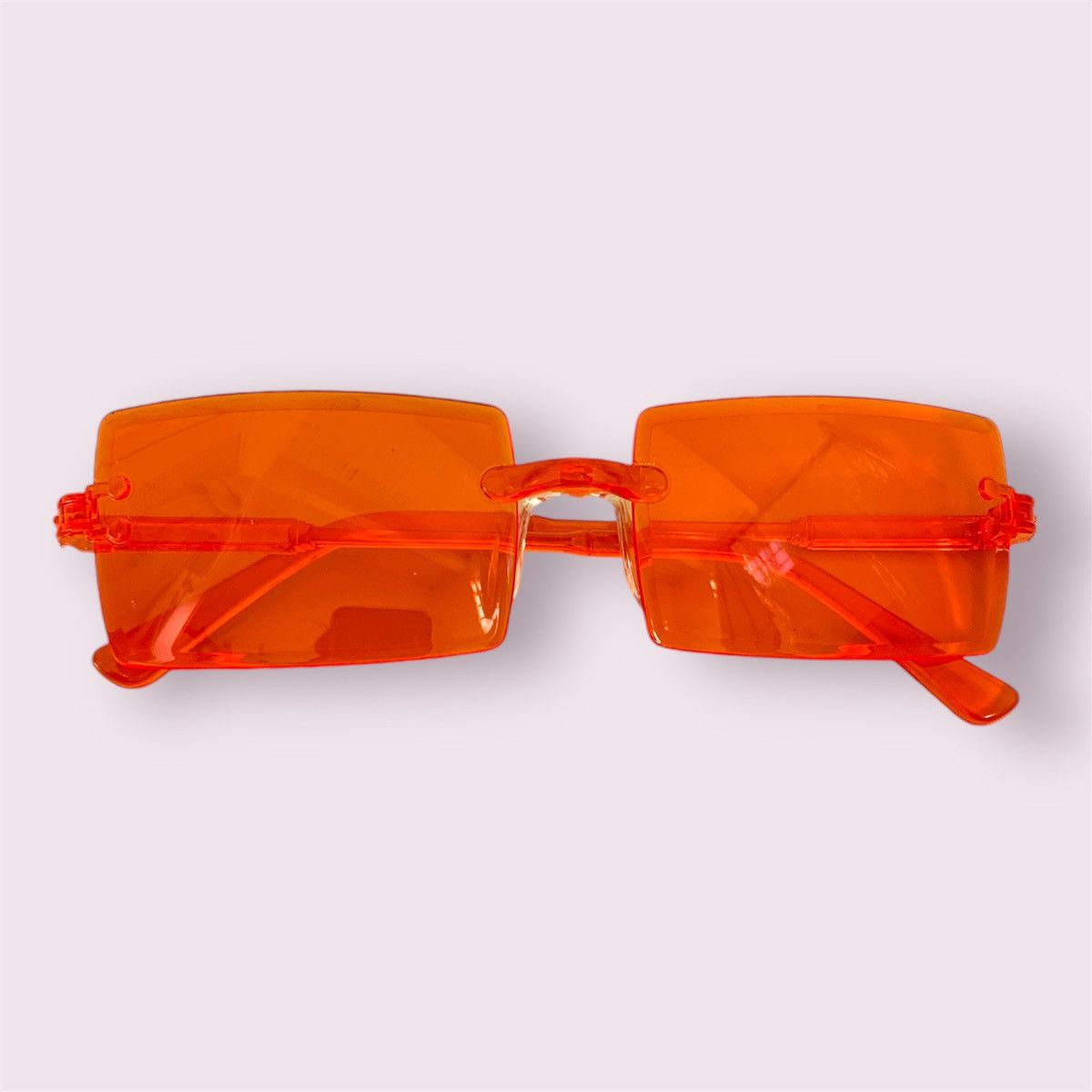 Vintage Y2K Orange Tinted Fashion Glasses Size ONE SIZE - 1 Thumbnail