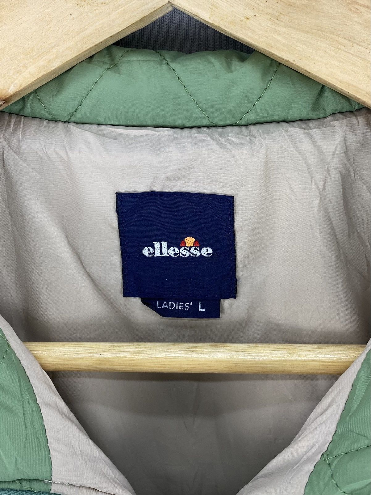 Ellesse Ellese Quilted Nylon Zipper Jacket Size M / US 6-8 / IT 42-44 - 12 Thumbnail