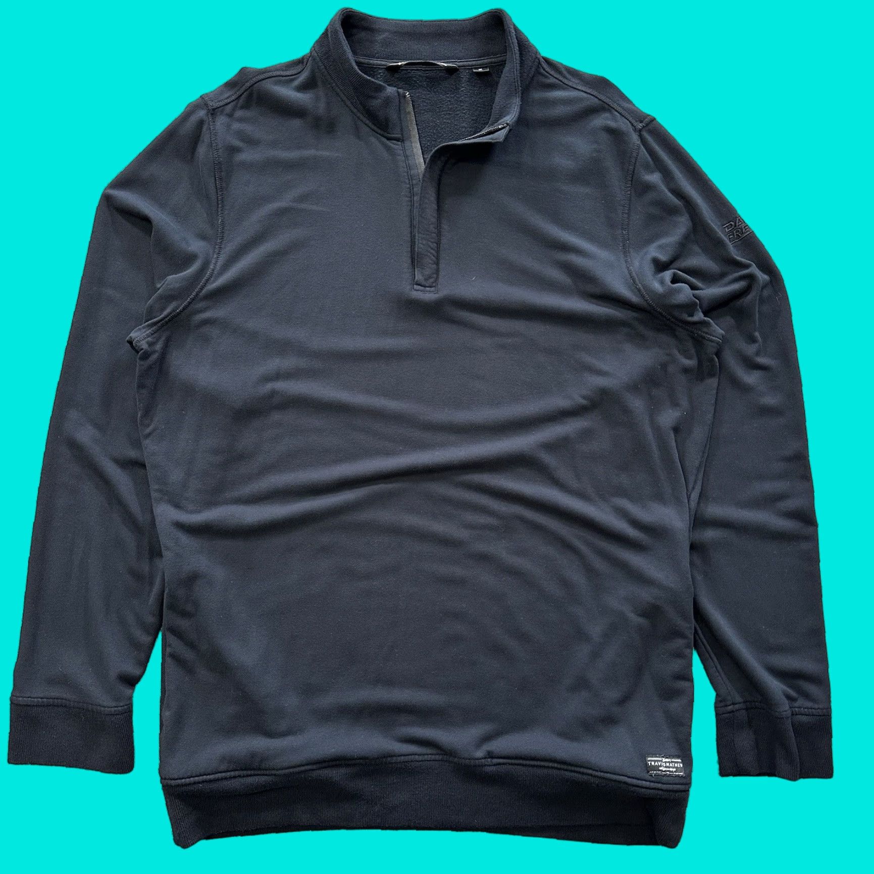 TravisMathew Travis Mathew Quarter Zip Pullover Mens XL Black Sweatshirt Golf Day­ton Size US XL / EU 56 / 4 - 1 Thumbnail