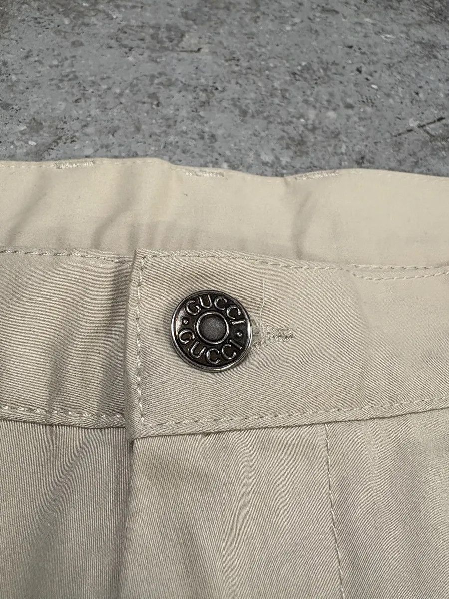 Gucci 2000s Gucci Beige Pure Regular Chino Pants Size US 33 - 9 Thumbnail