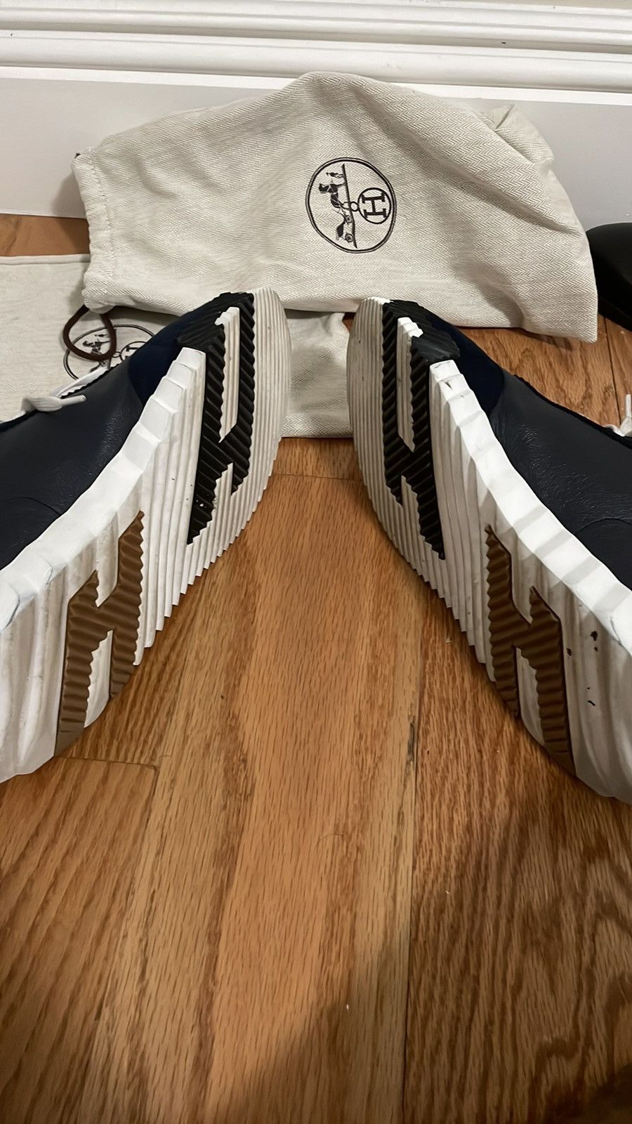 Hermes HERMES Bouncing sneakers in 'Navy Blue' Size US 10 / EU 43 - 3 Thumbnail