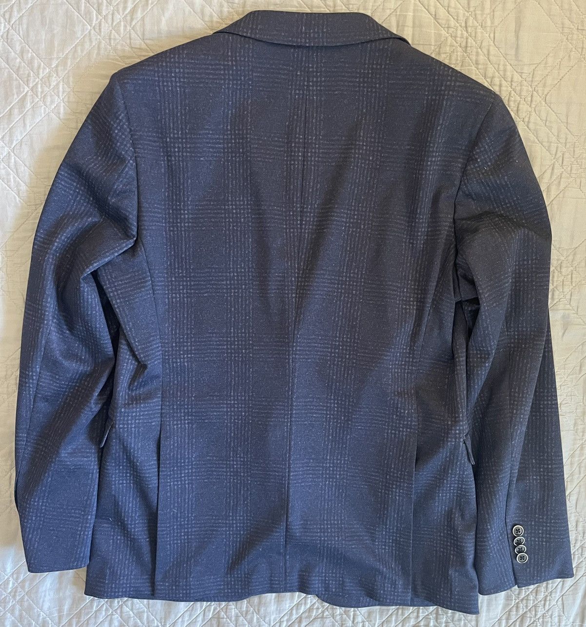 John Varvatos Shadow Glen Check Varick Jacket Size 40R - 9 Thumbnail