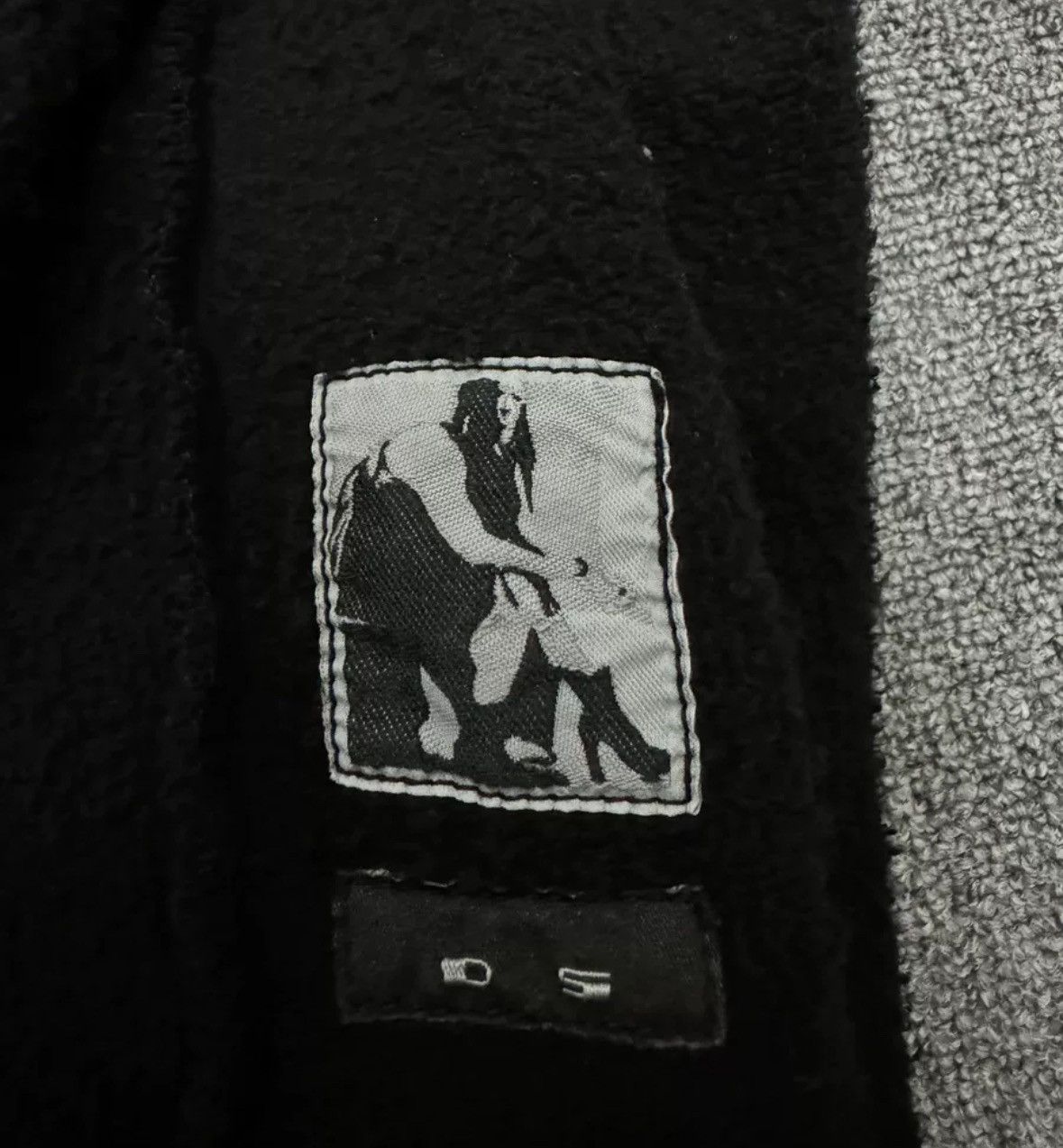 Rick Owens Rick Owens Drkshdw Top Leather Sleeve Slant Zipper Coat Size US L / EU 52-54 / 3 - 3 Thumbnail